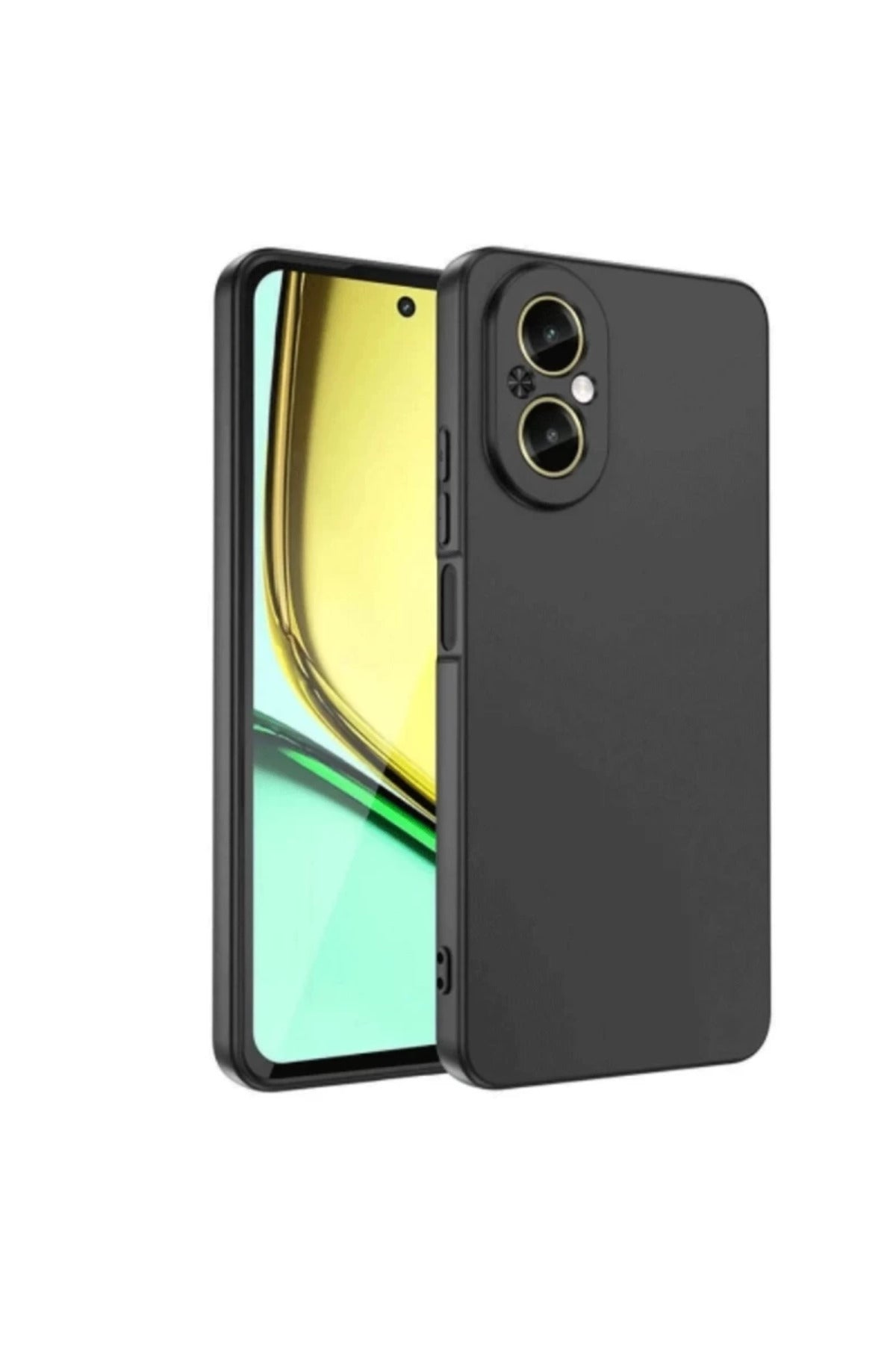 Realme 12 Lite Uyumlu Kılıf First Silikon - Siyah