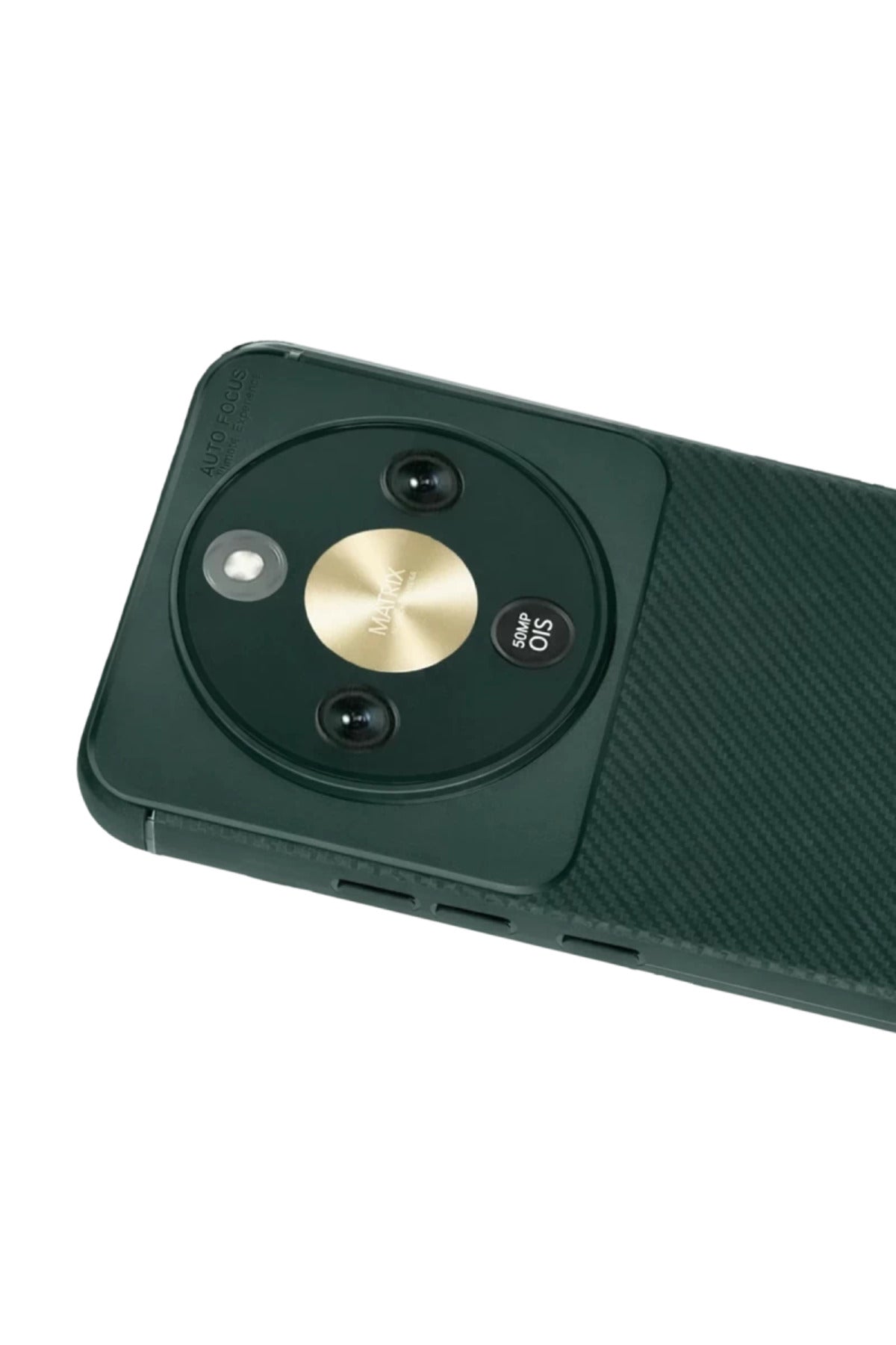Huawei Honor Magic 8 Lite Uyumlu Auto Focus Karbon Kapak - Koyu Yeşil