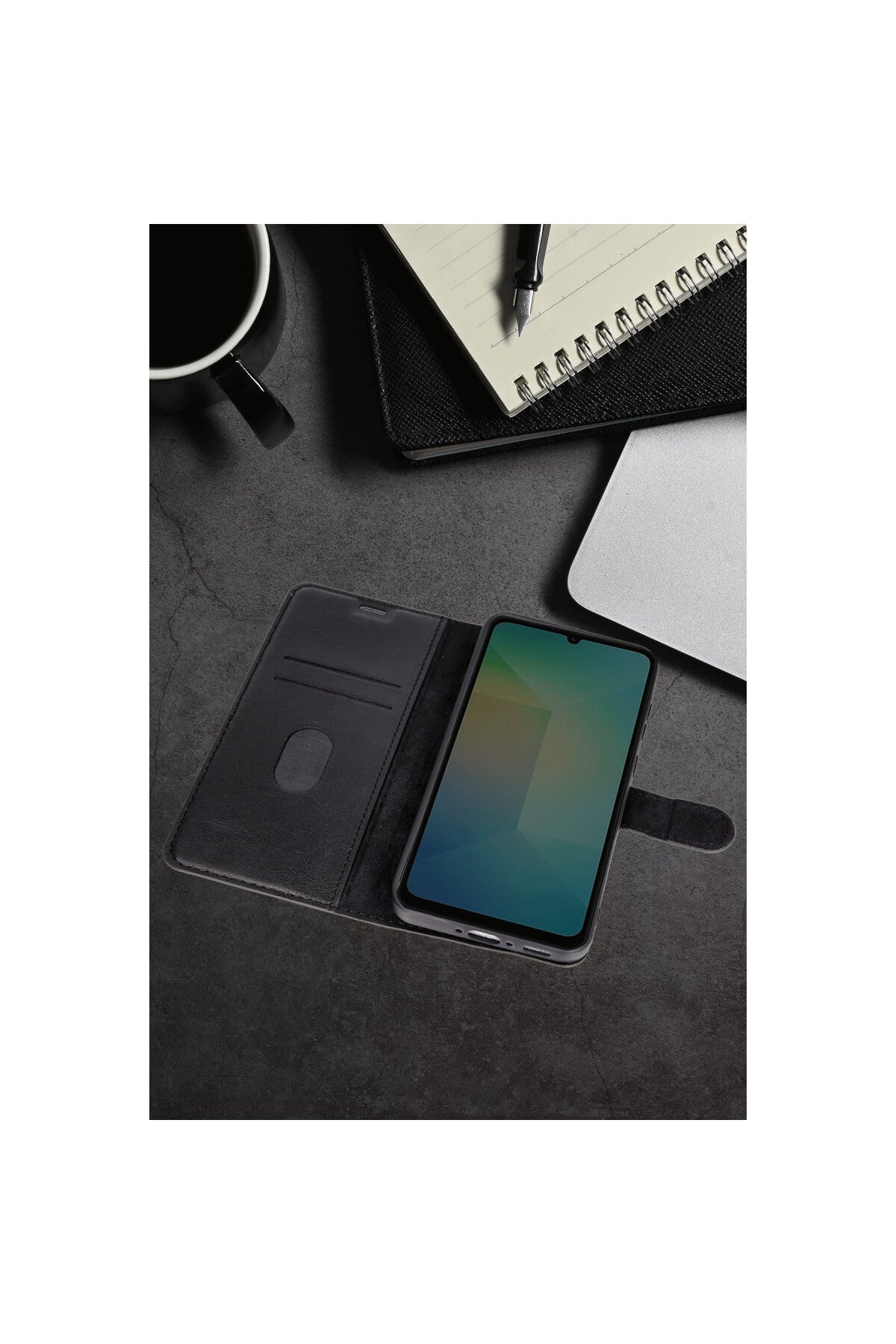 Samsung Galaxy A36 Uyumlu Kılıf Trend S Plus Kapaklı Kılıf - Lacivert