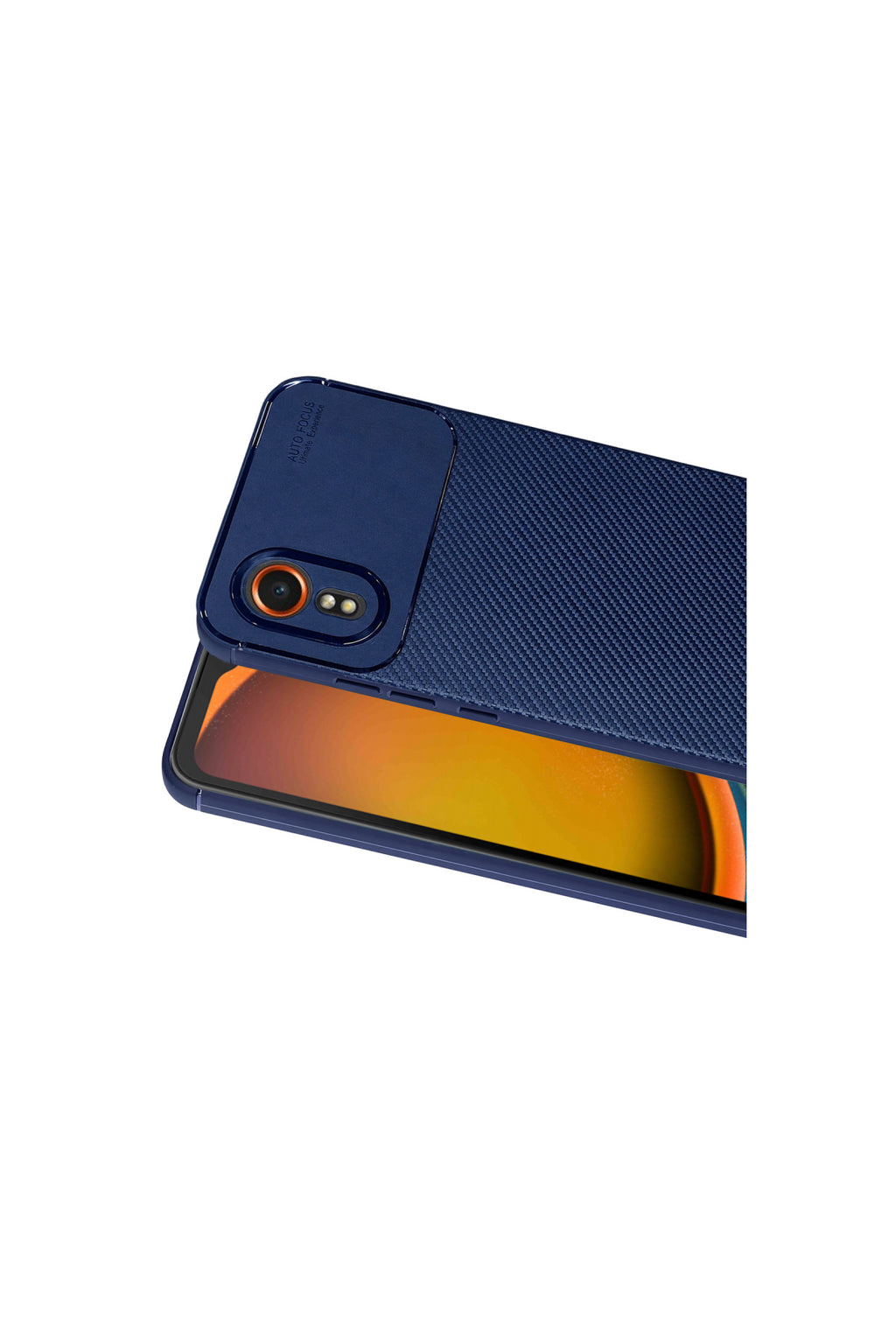Samsung Galaxy XCover 7 Kılıf Auto Focus Karbon Kapak - Lacivert