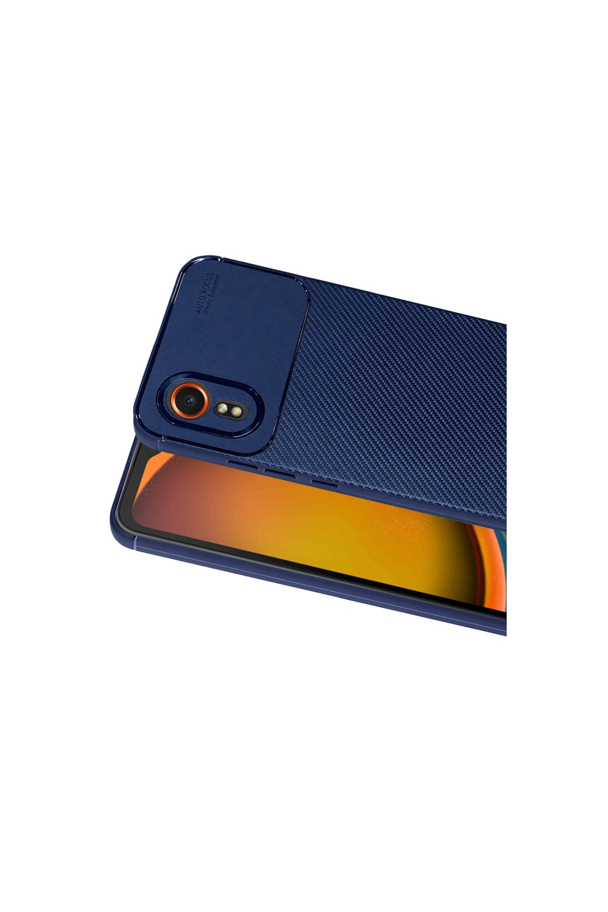 Samsung Galaxy XCover 7 Kılıf Auto Focus Karbon Kapak - Lacivert