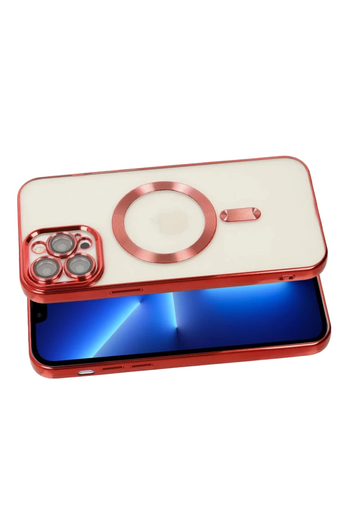 Apple iPhone 13 Pro Uyumlu Kılıf Kross Magneticsafe Kapak - Kırmızı