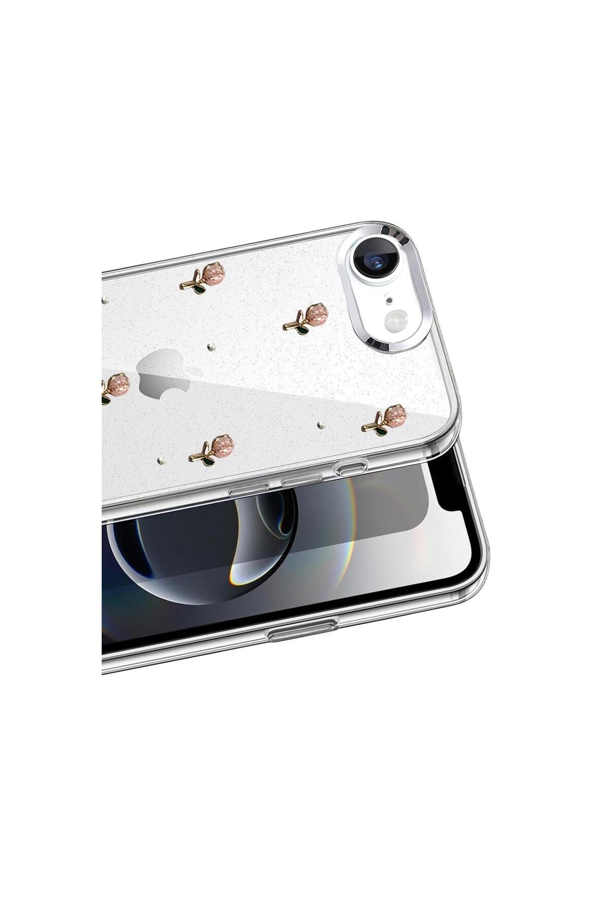 Apple iPhone 16E Uyumlu Fiyonk Desenli Kapak - Desen 6