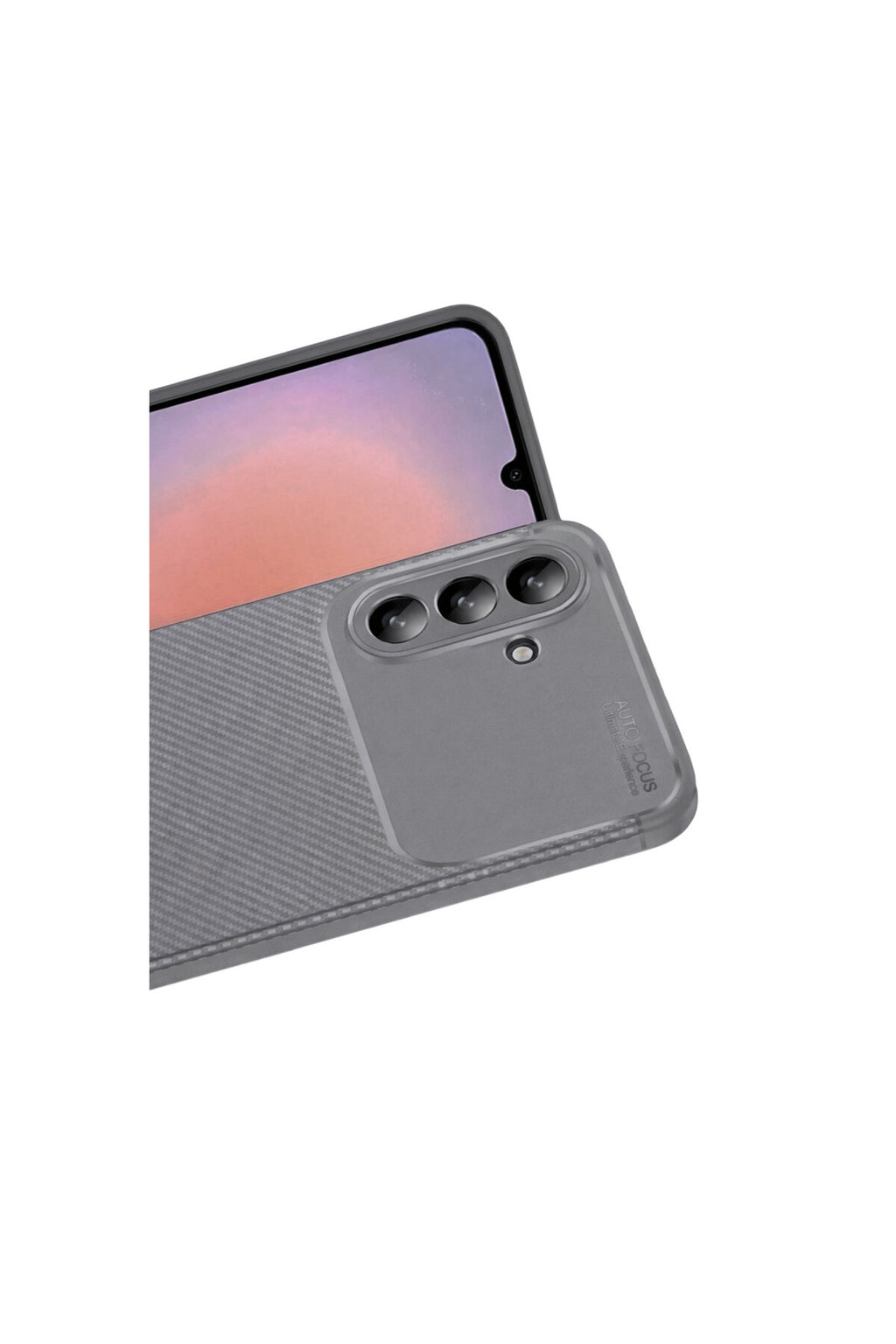 Samsung Galaxy A37 5G Uyumlu Auto Focus Karbon Kapak - Gri
