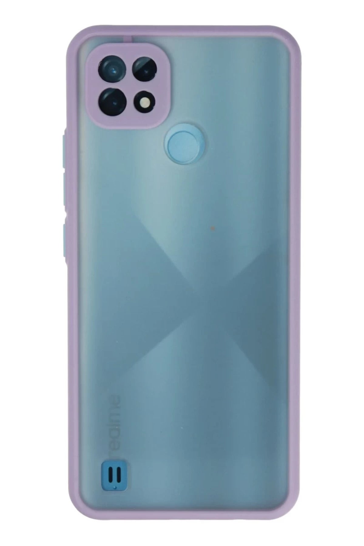 Realme C21 Uyumlu Kılıf Montreal Silikon Kapak - Mor