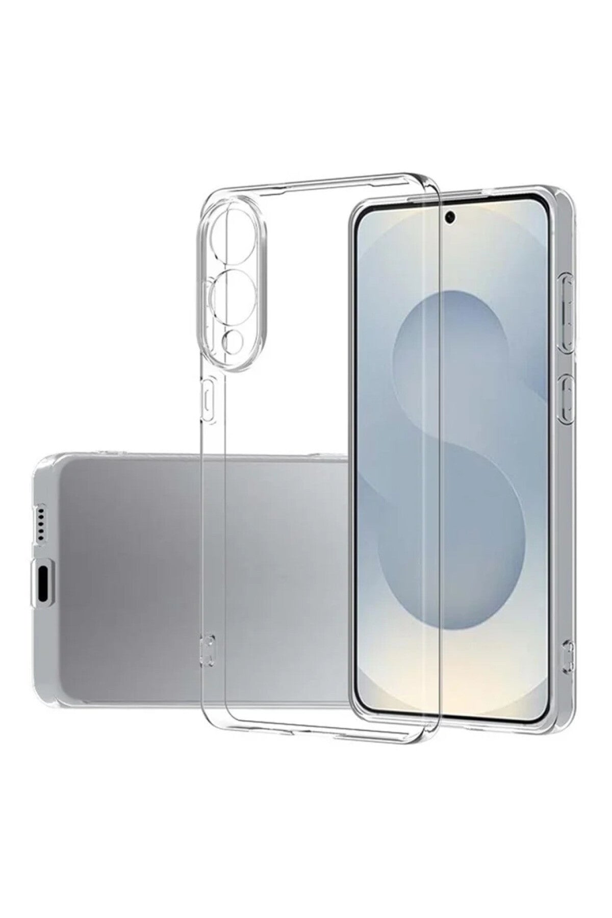 Samsung Galaxy S25 Uyumlu Edge Kılıf Lüx Şeffaf Silikon