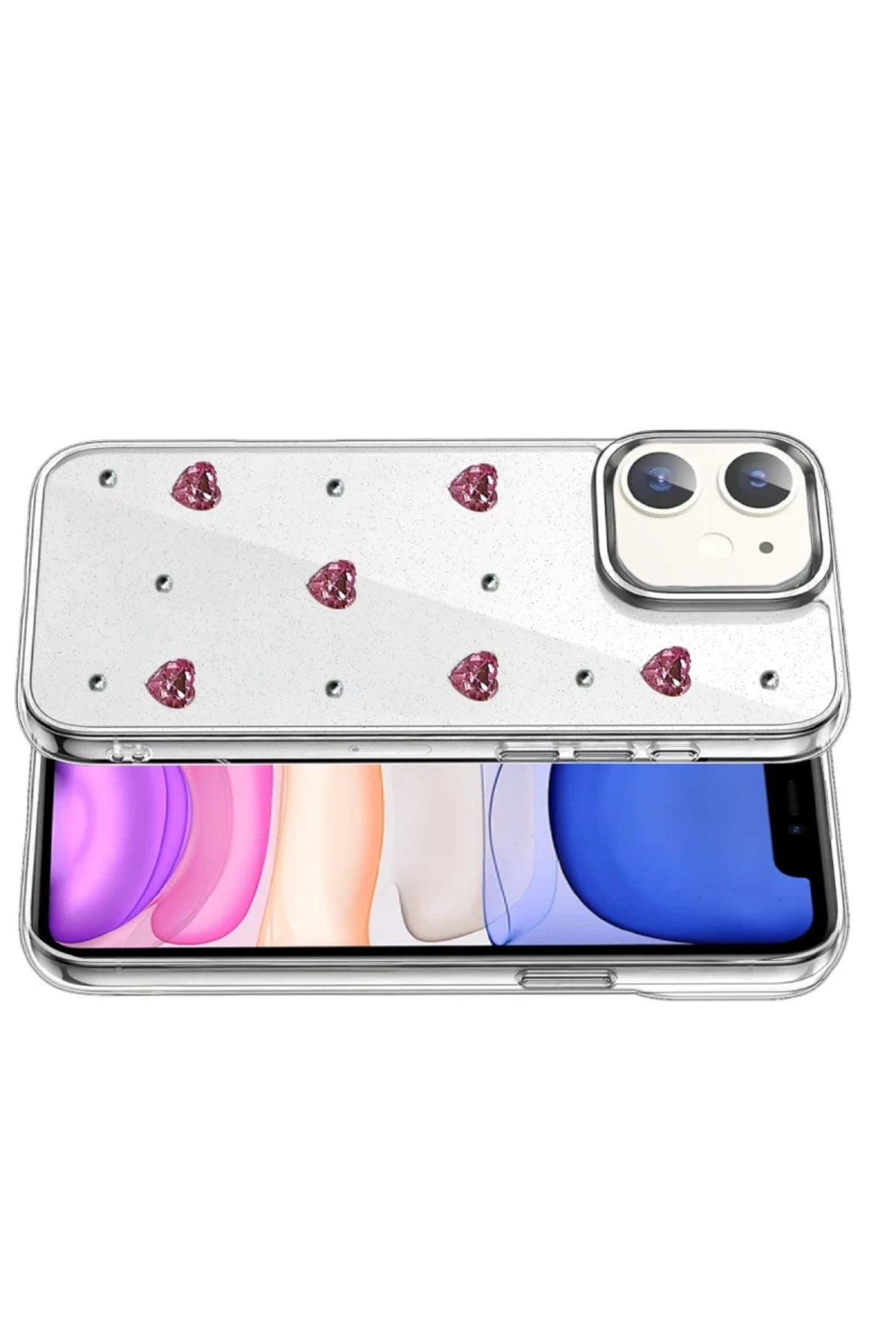 Apple iPhone 11 Uyumlu Fiyonk Desenli Kapak - Desen 3