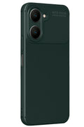 Vivo Y18 Uyumlu Kılıf Auto Focus Karbon Kapak - Koyu Yeşil