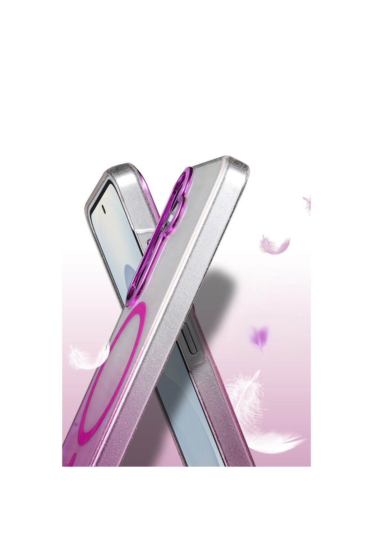 Samsung Galaxy S23 FE Uyumlu Glossy Magsafe Kapak - Mavi