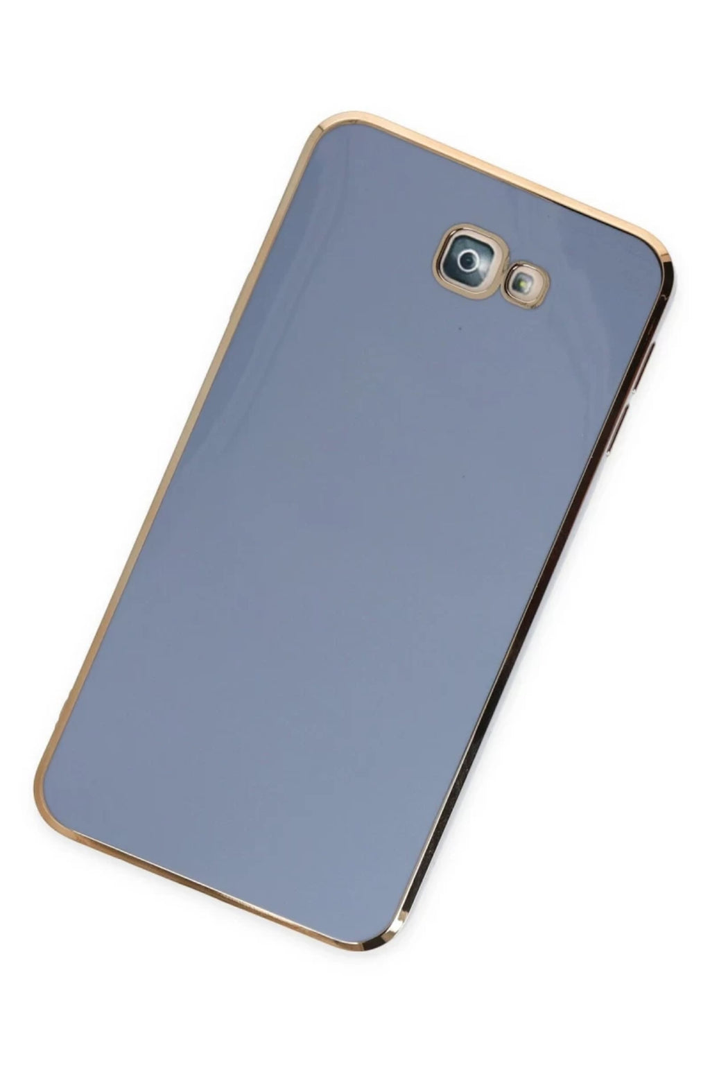 Samsung Galaxy J7 Prime Uyumlu Kılıf Volet Silikon - Mavi