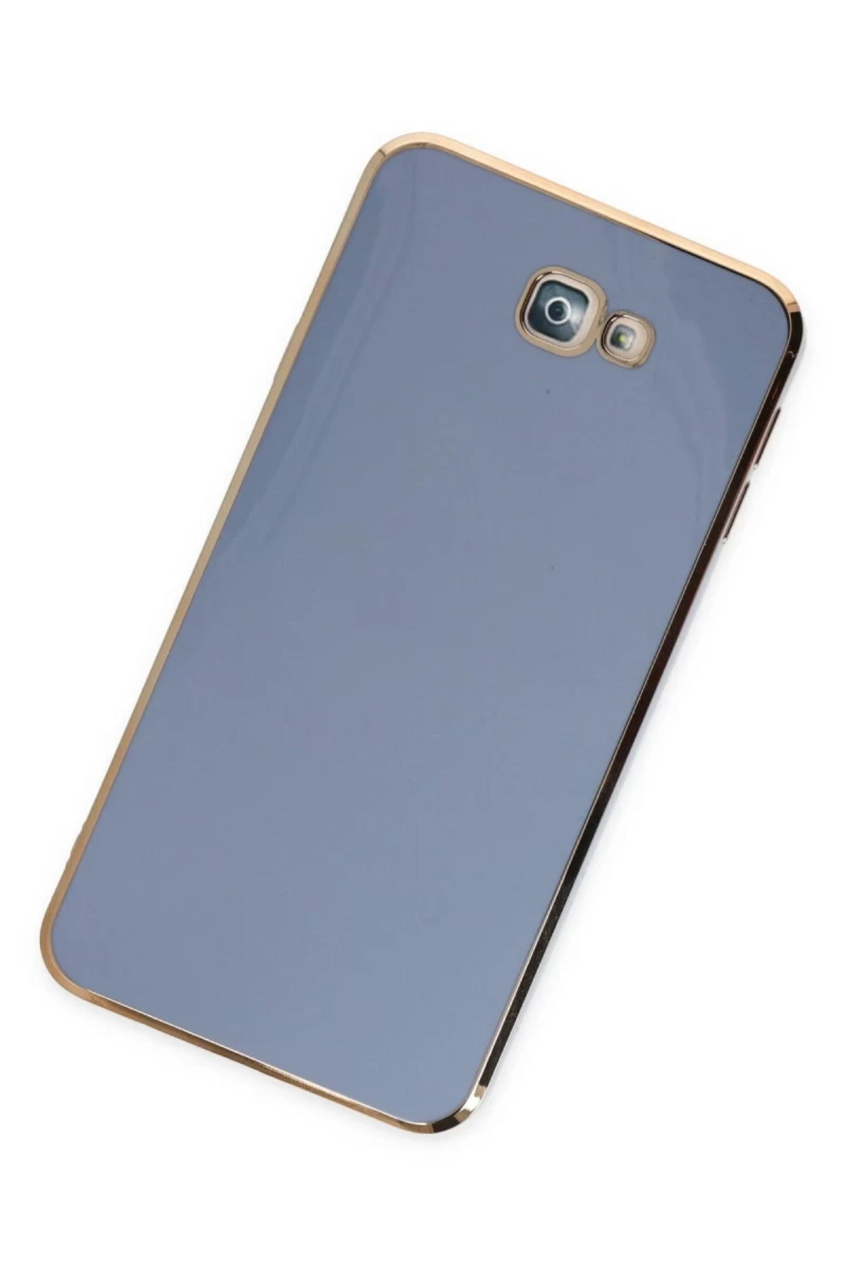 Samsung Galaxy J7 Prime Uyumlu Kılıf Volet Silikon - Mavi