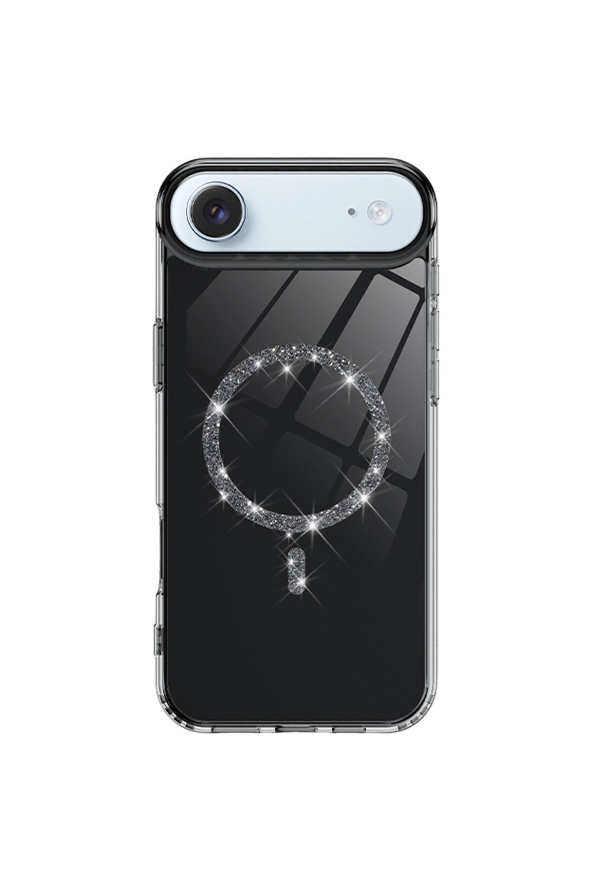 Apple iPhone 17 Air Uyumlu Live Diamond Magsafe Kapak - Siyah