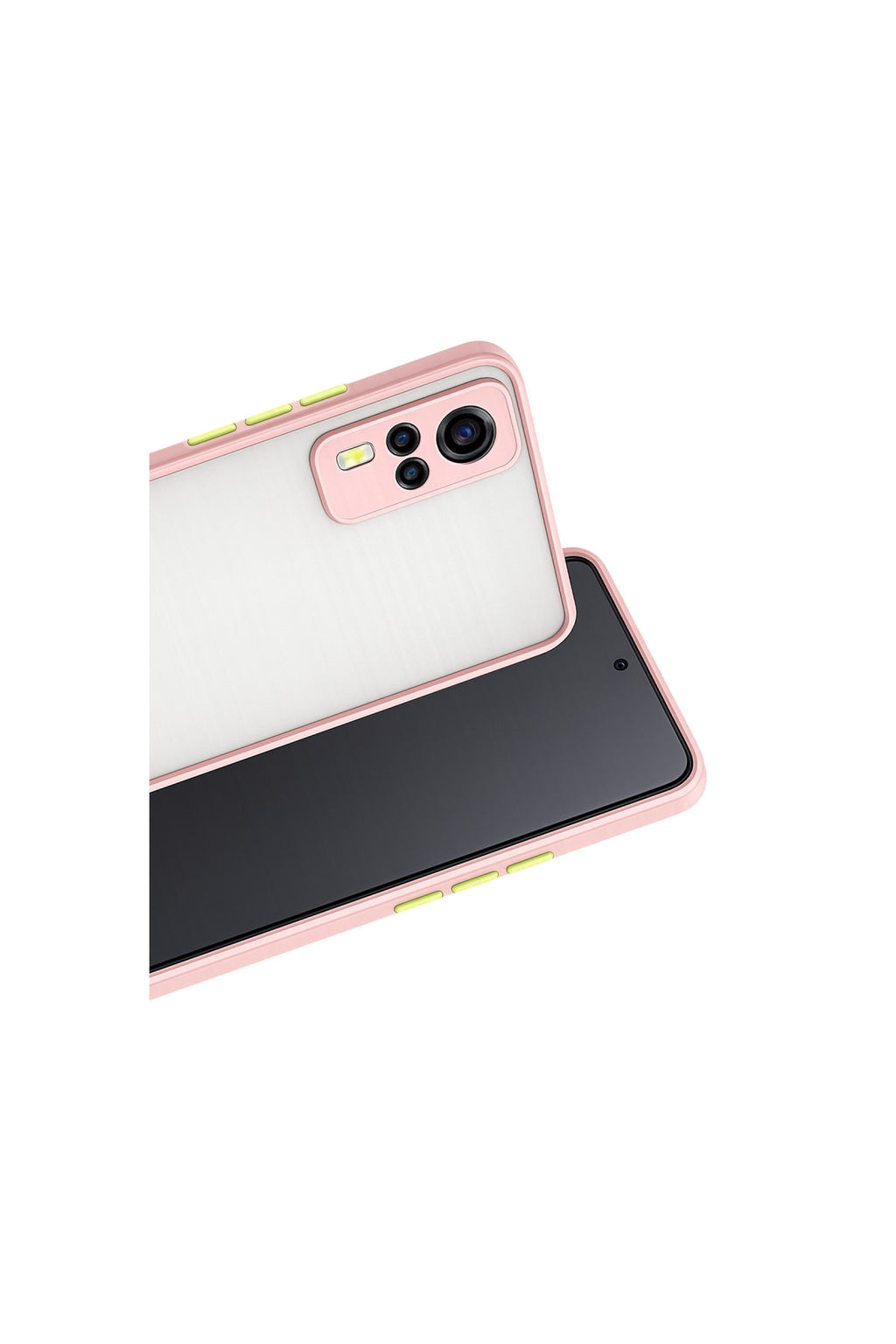 Vivo Y53S Uyumlu Kılıf Montreal Silikon Kapak - Pembe
