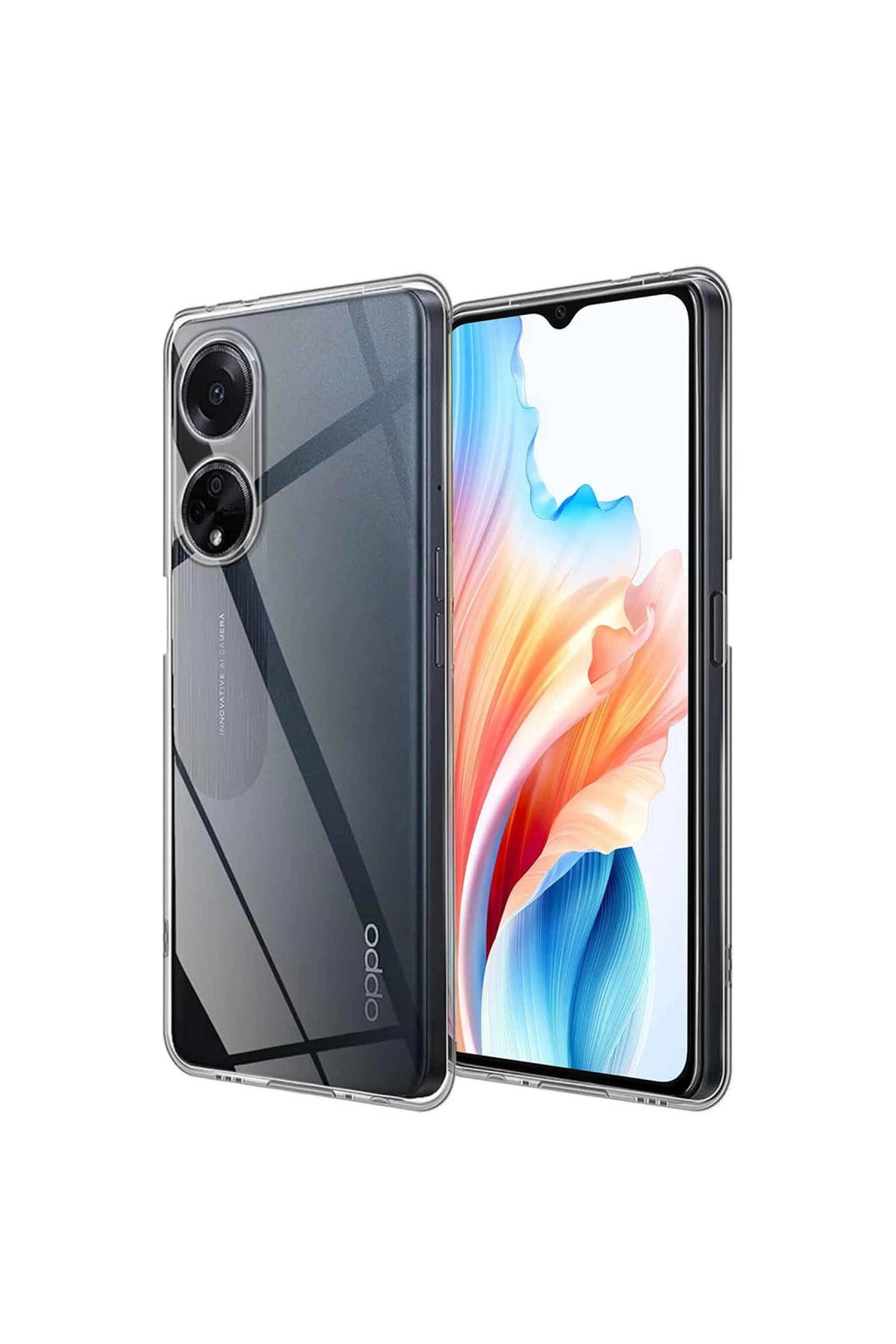 Oppo A38 Uyumlu Kılıf Lüx Şeffaf Silikon