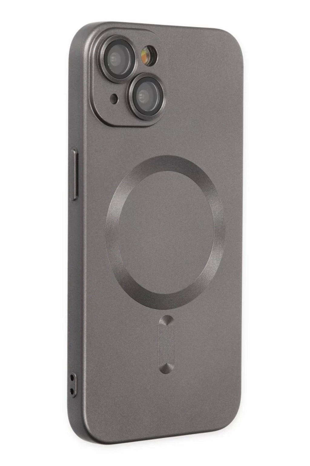 Apple iPhone 14 Plus Uyumlu Kılıf Moshi Lens Magneticsafe Silikon - Füme