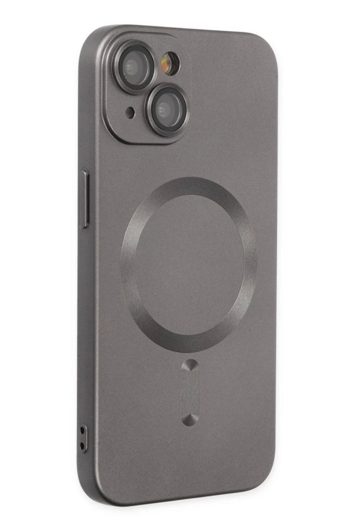 Apple iPhone 14 Plus Uyumlu Kılıf Moshi Lens Magneticsafe Silikon - Füme