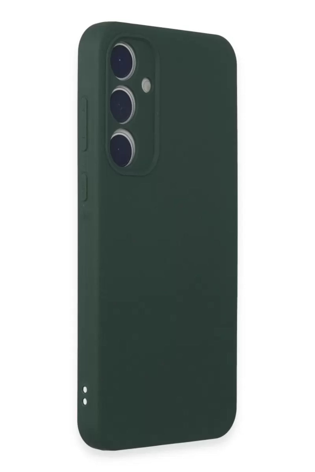 Samsung Galaxy A35 5G Uyumlu Kılıf First Silikon - Koyu Yeşil