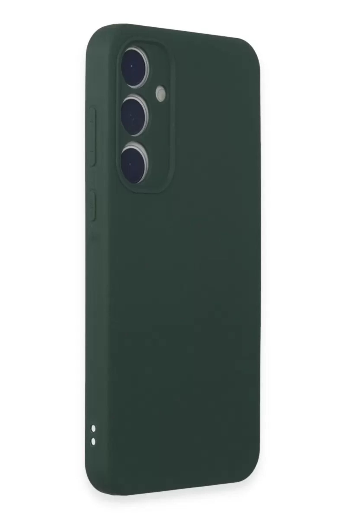 Samsung Galaxy A35 5G Uyumlu Kılıf First Silikon - Koyu Yeşil