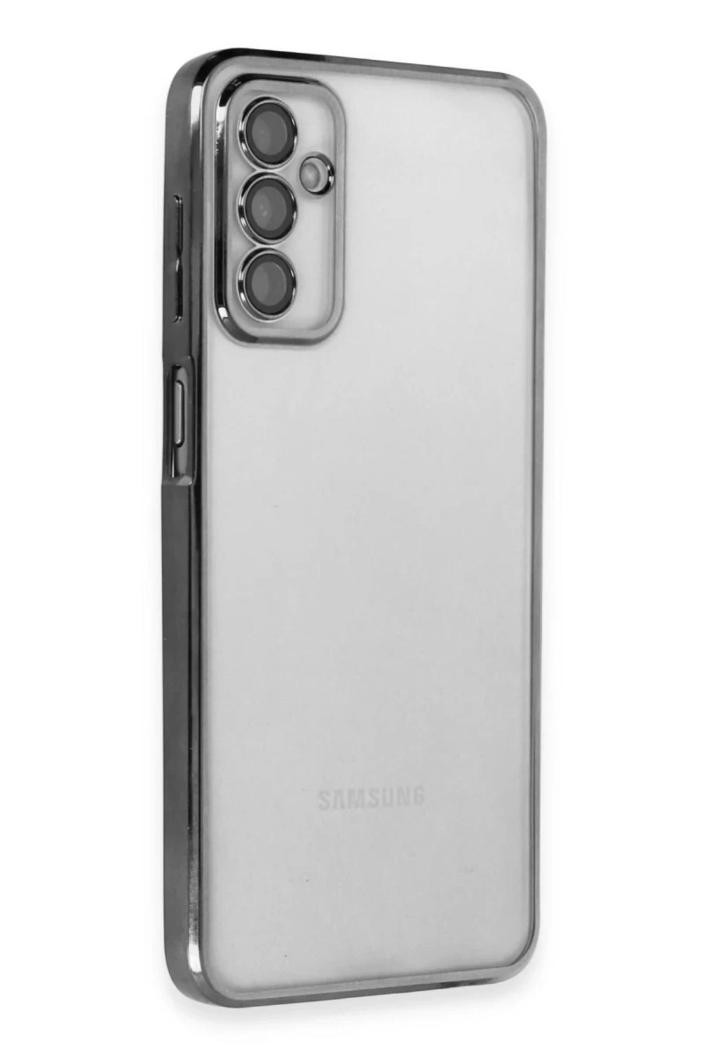 Samsung Galaxy M23 Uyumlu Kılıf Lensli Silikon - Siyah