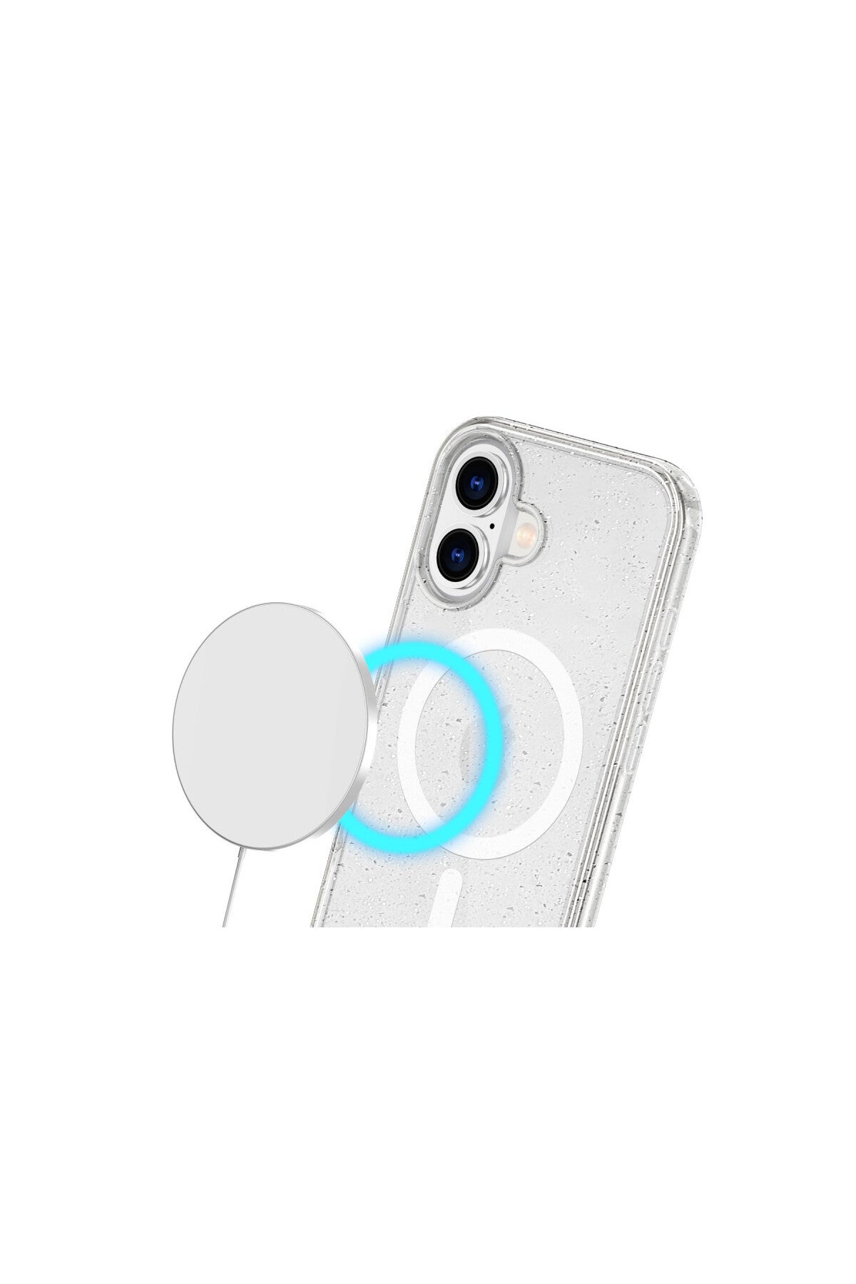 Apple iPhone 16 Plus Uyumlu Kılıf Star Magsafe Kapak - Turuncu