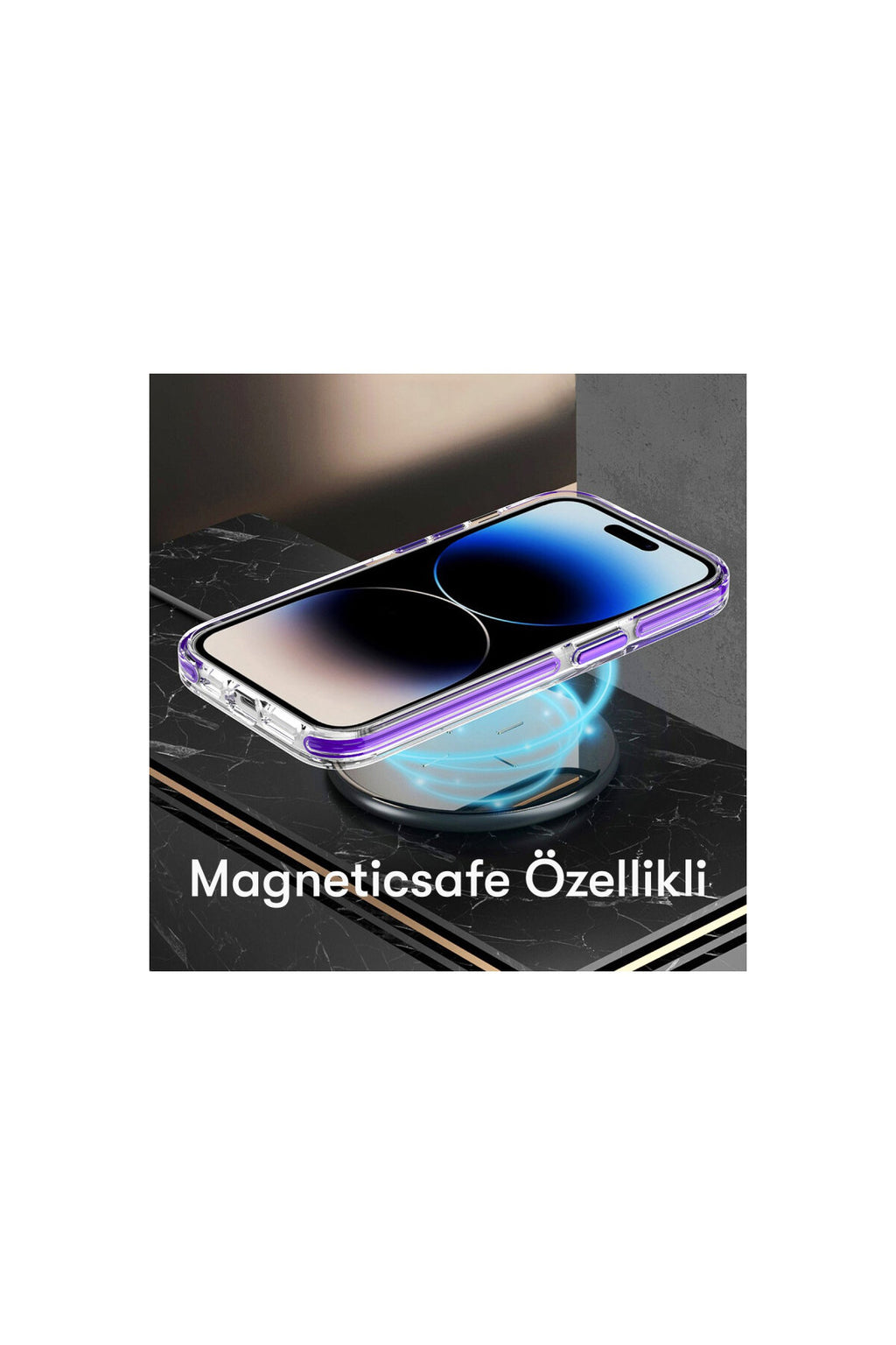 Joko Apple iPhone 15 Pro Uyumlu Bella Magsafe Kapak - Mavi