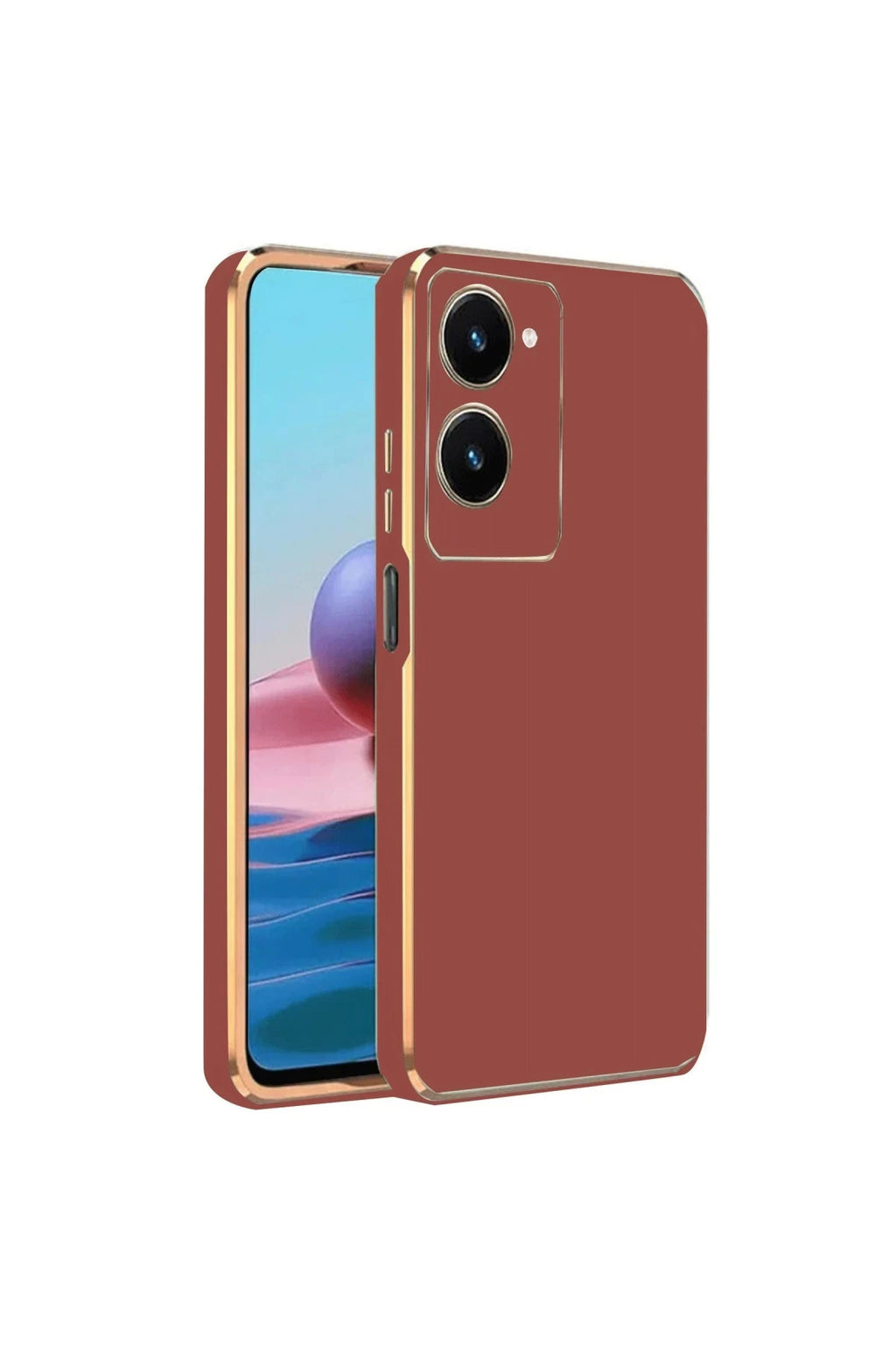 Vivo Y18 Uyumlu Kılıf Volet Silikon - Kırmızı
