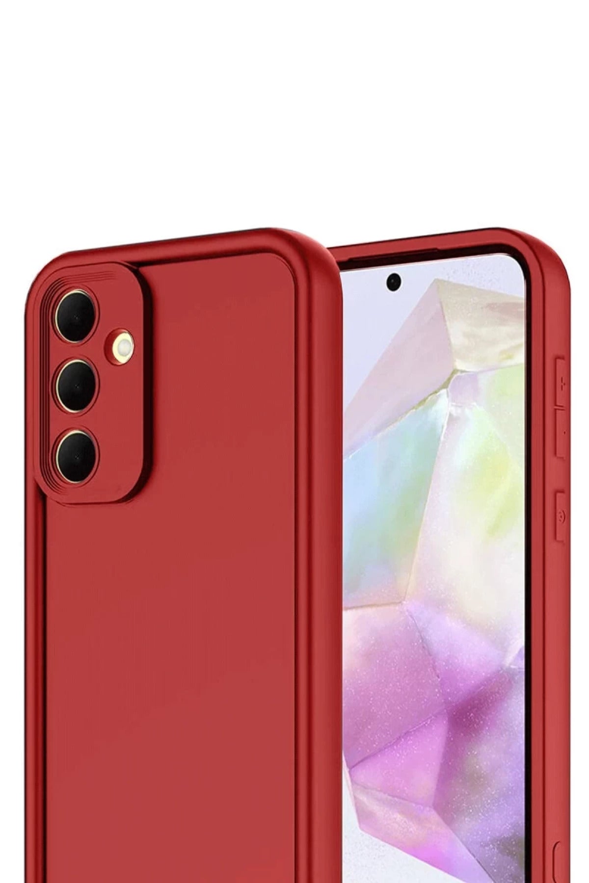 Samsung Galaxy A17 5G Uyumlu Viera Silikon - Kırmızı