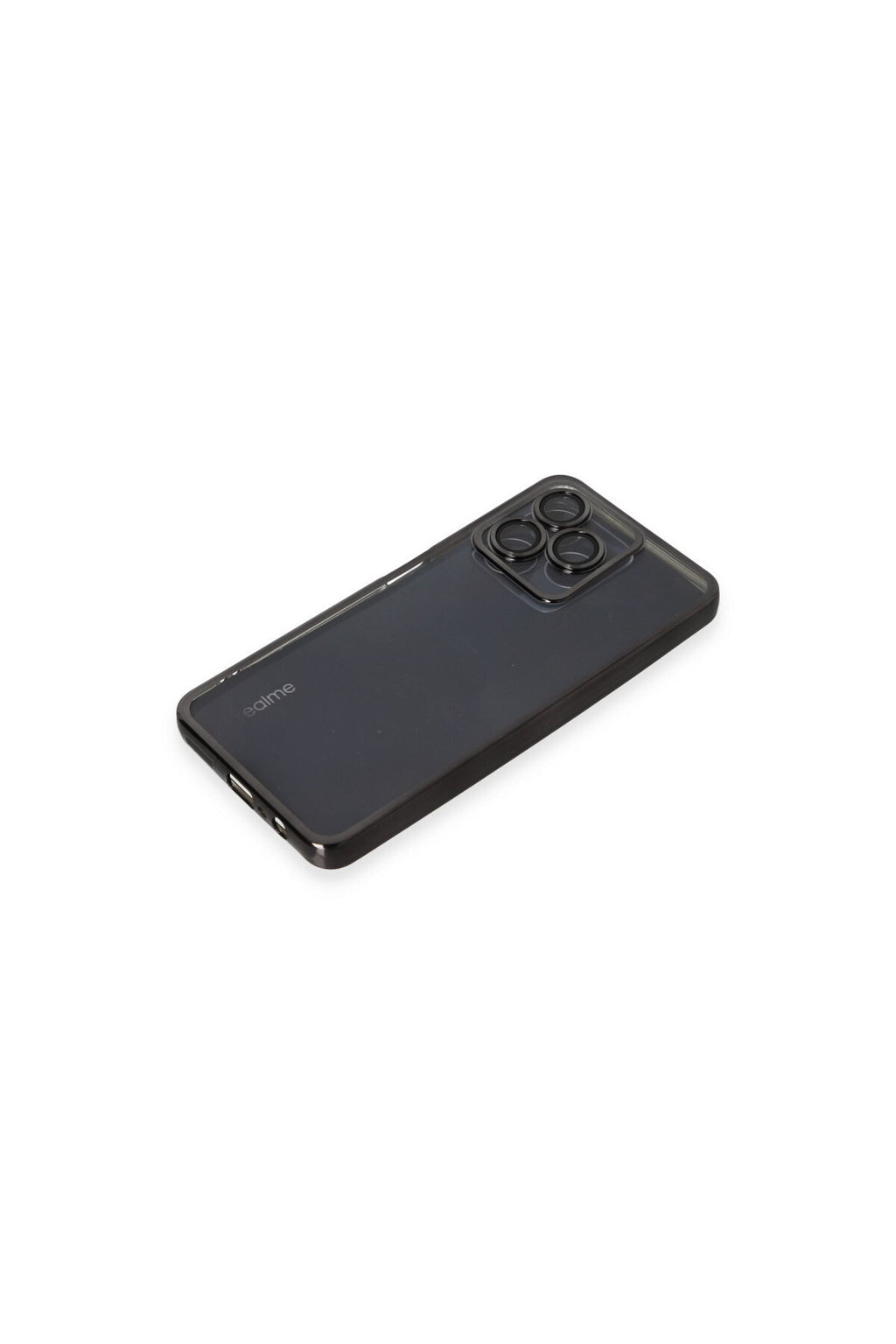 Realme C53 Uyumlu Kılıf Lensli Silikon - Siyah