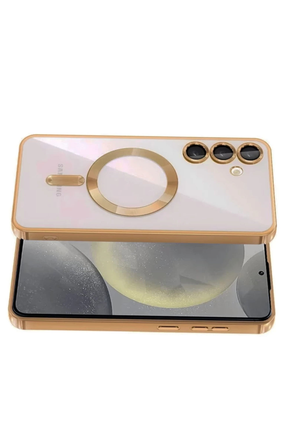 Samsung Galaxy A54 5G Uyumlu Kross Magneticsafe Kapak - Çöl Titanyum