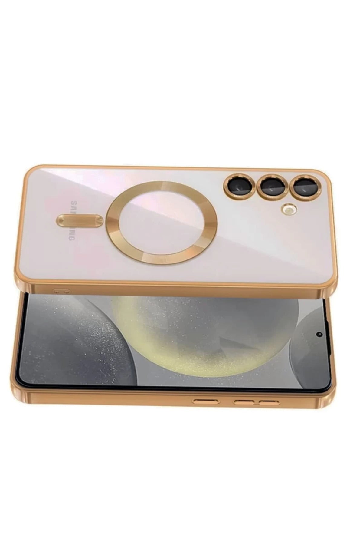 Samsung Galaxy A54 5G Uyumlu Kross Magneticsafe Kapak - Çöl Titanyum