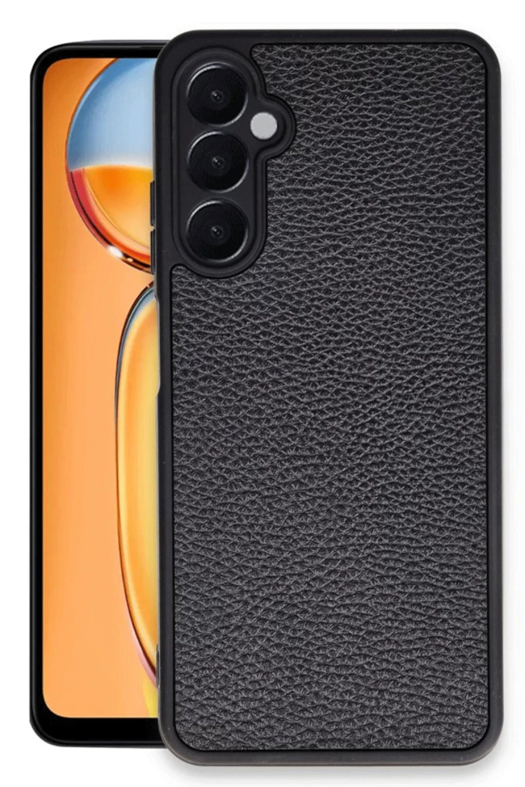 Samsung Galaxy A36 Uyumlu Kılıf Aras Deri Kapak - Siyah