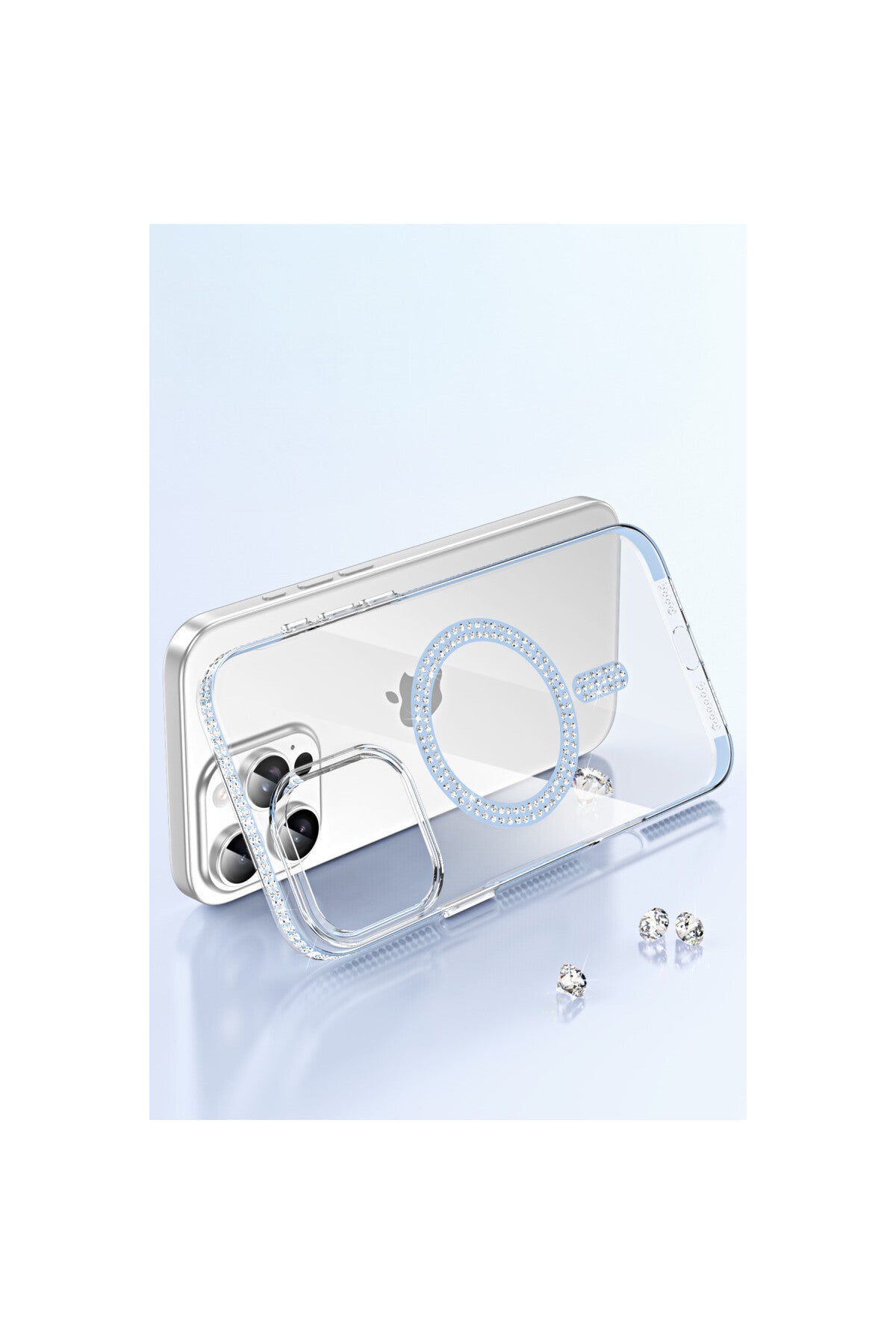 Joko Apple iPhone 16 Pro Uyumlu Move Taşlı Magsafe Kapak - Lila