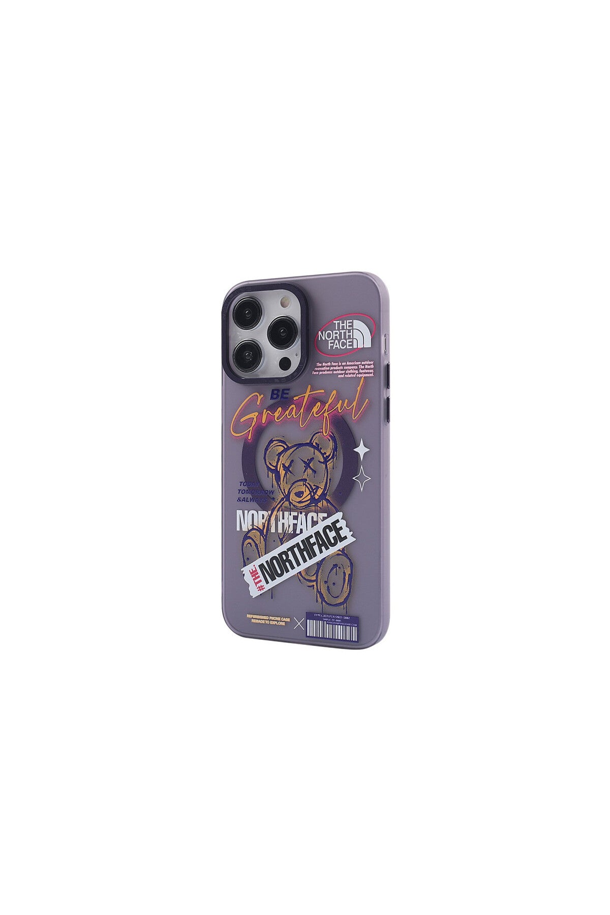 Apple iPhone 14 Pro Uyumlu Kılıf Apollo Magneticsafe Desenli Kapak - Apollo Mor - 2