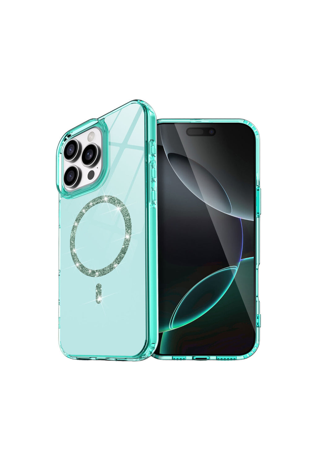 Apple iPhone 16 Pro Max Uyumlu Live Diamond Magsafe Kapak - Yeşil