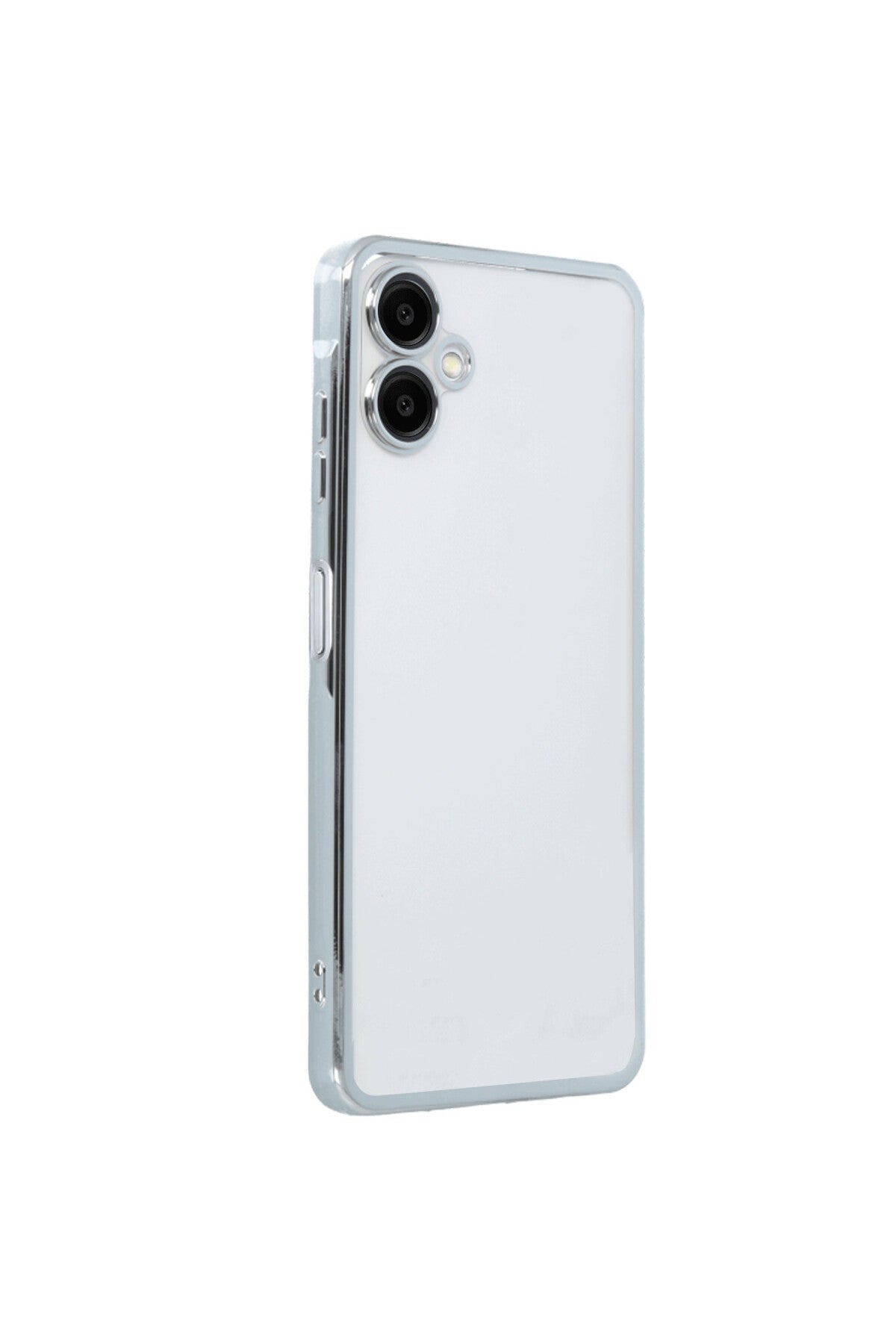 Samsung Galaxy A06 Uyumlu Kılıf Lensli Silikon - Gümüş