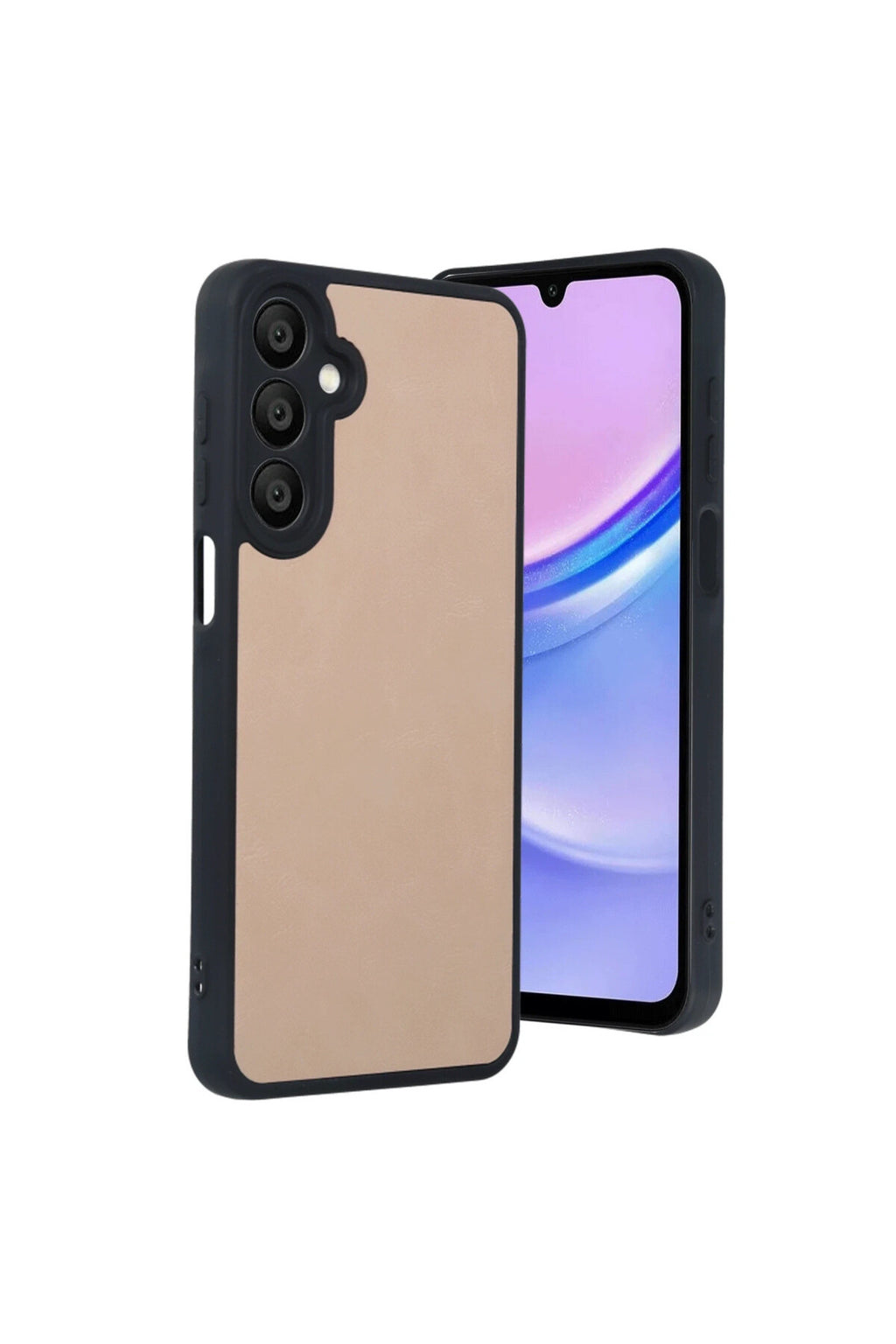 Samsung Galaxy M15 Uyumlu Kılıf Aras Deri Kapak - Pudra