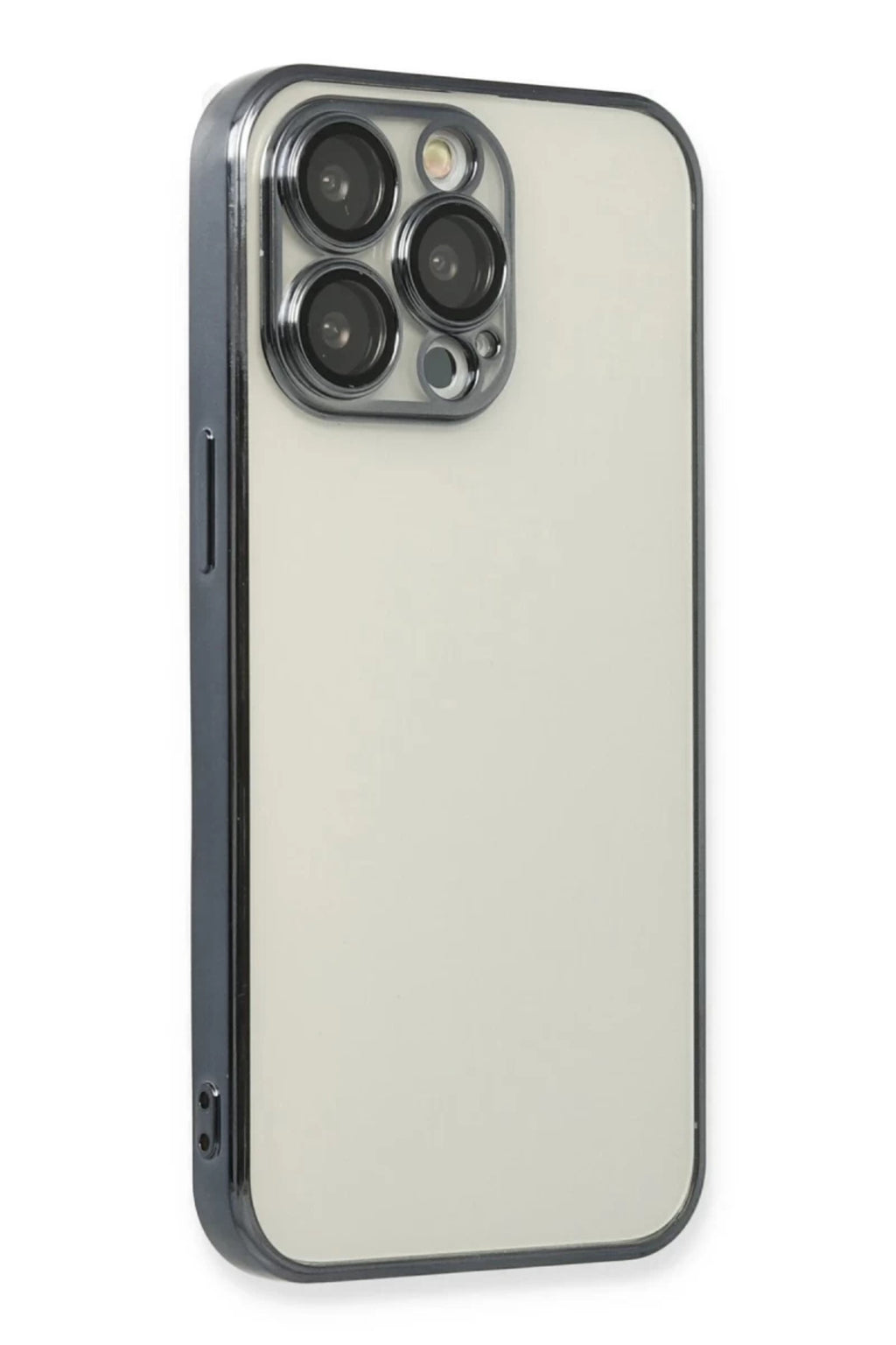 Apple iPhone 14 Pro Max Uyumlu Kılıf Lensli Silikon - Siyah