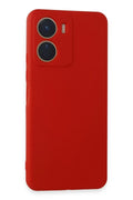 Vivo Y16 Uyumlu Kılıf First Silikon - Kırmızı