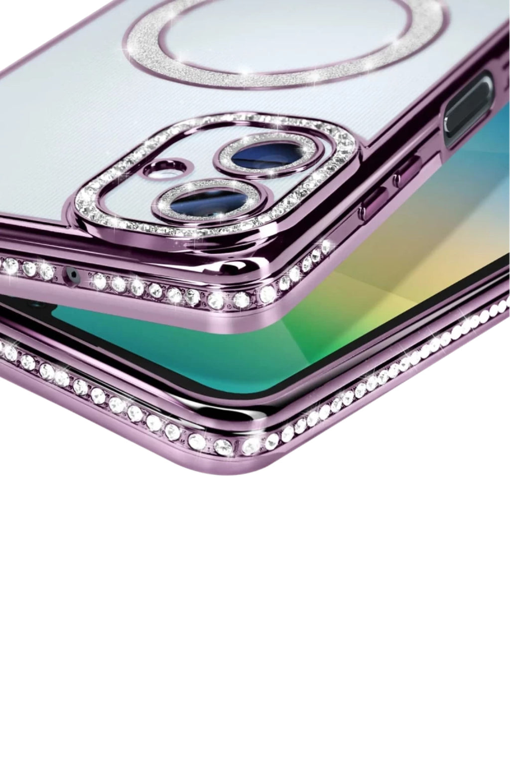 Samsung Galaxy A06 Uyumlu Joke Simli Magneticsafe Kılıf - Derin Mor