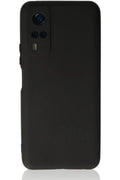 Vivo Y53S Uyumlu Kılıf First Silikon - Siyah