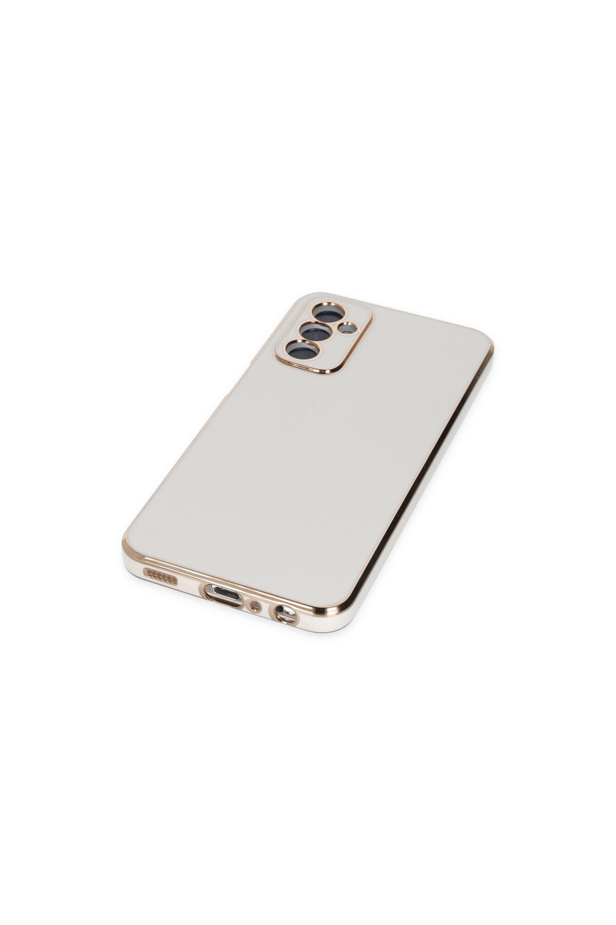 Samsung Galaxy M23 Uyumlu Kılıf Volet Silikon - Beyaz