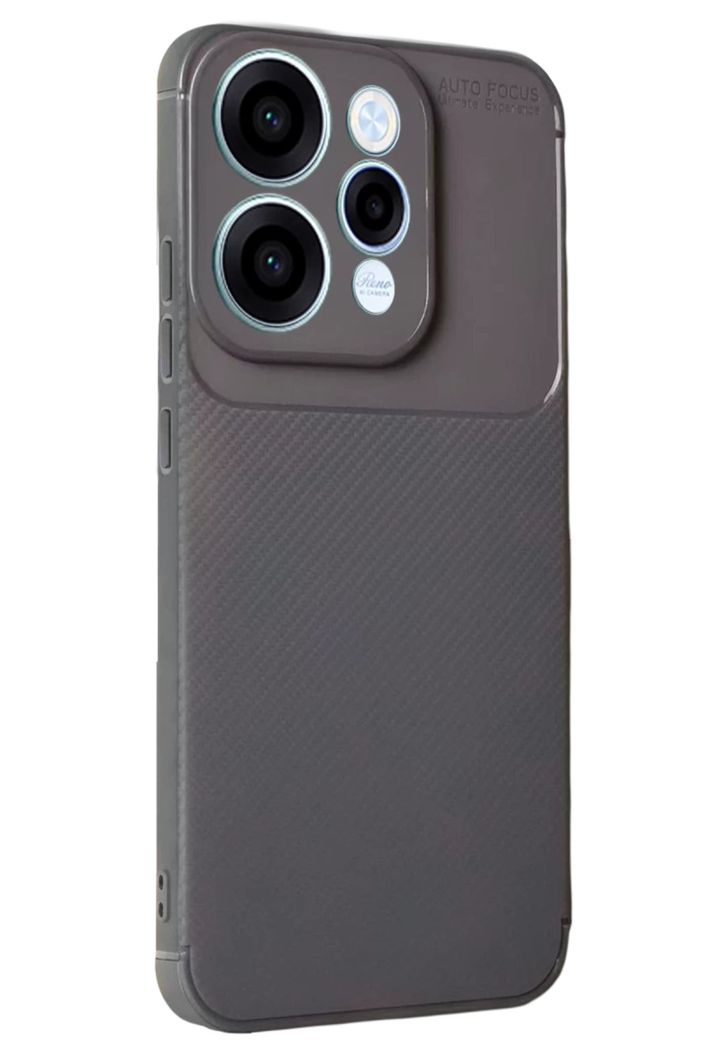 Oppo Reno 15 Uyumlu Auto Focus Karbon Kapak - Gri