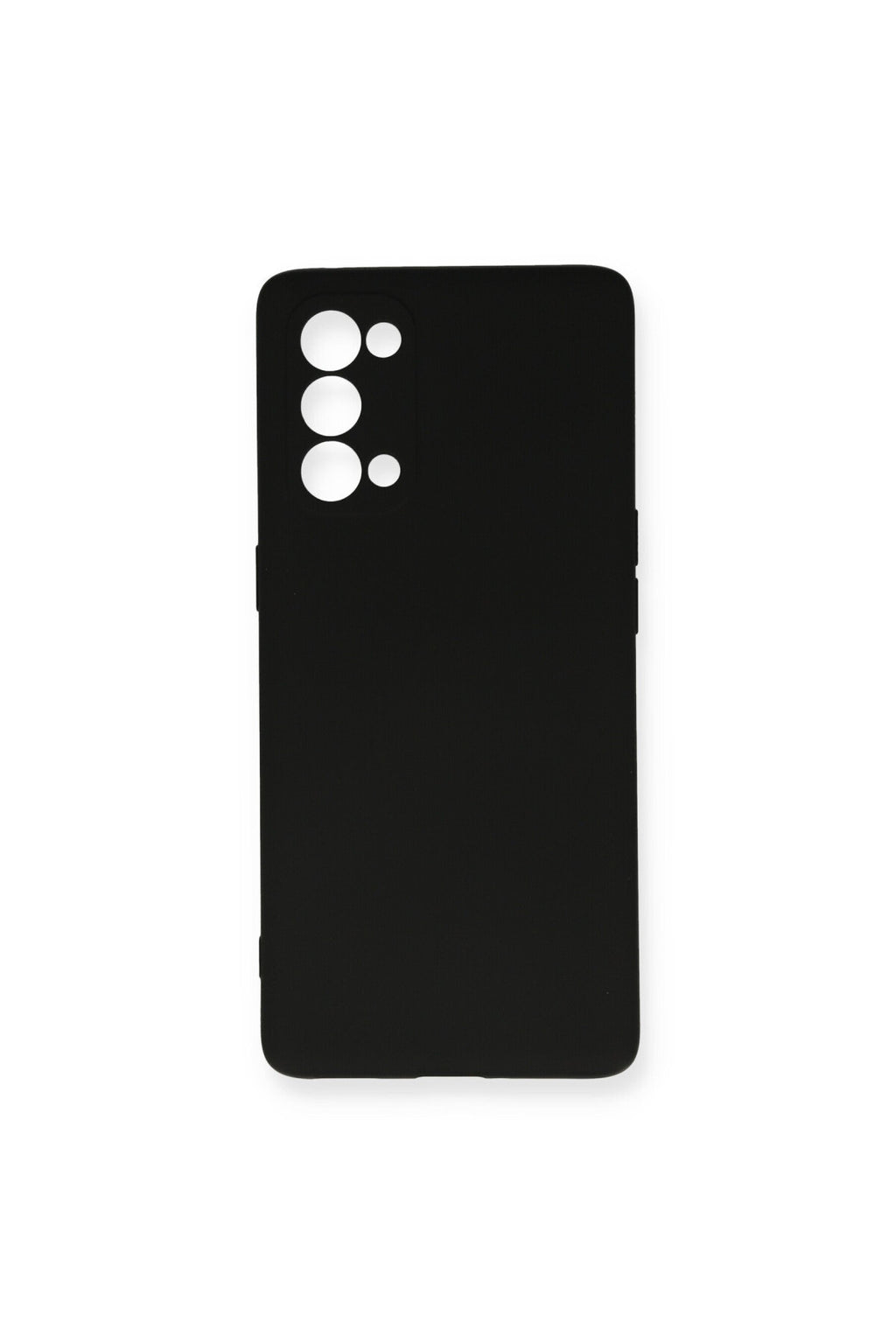 Oppo Reno 5 Uyumlu Kılıf Nano içi Kadife Silikon - Siyah