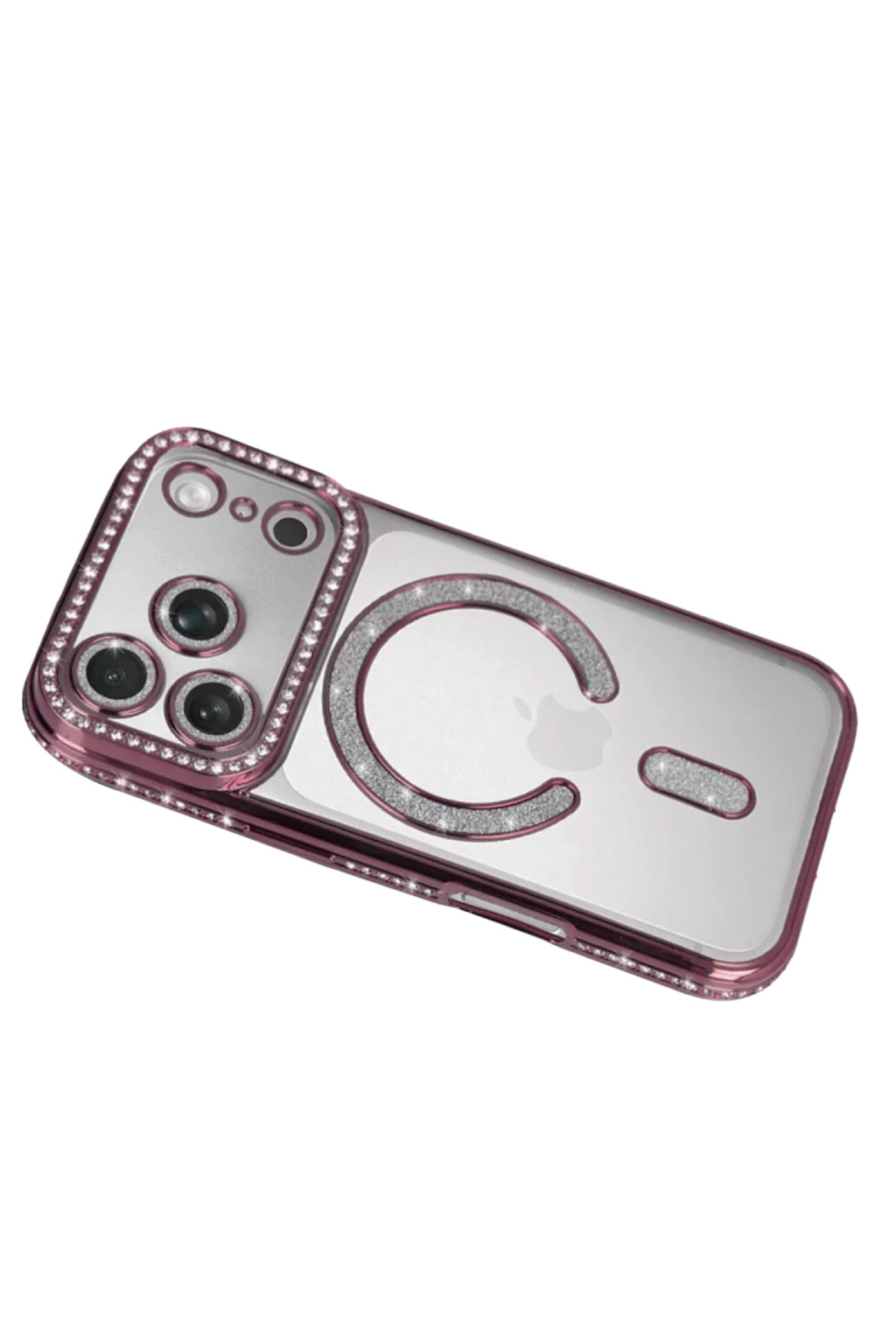 Apple iPhone 17 Pro Uyumlu Joke Simli Magneticsafe Kılıf - Pembe