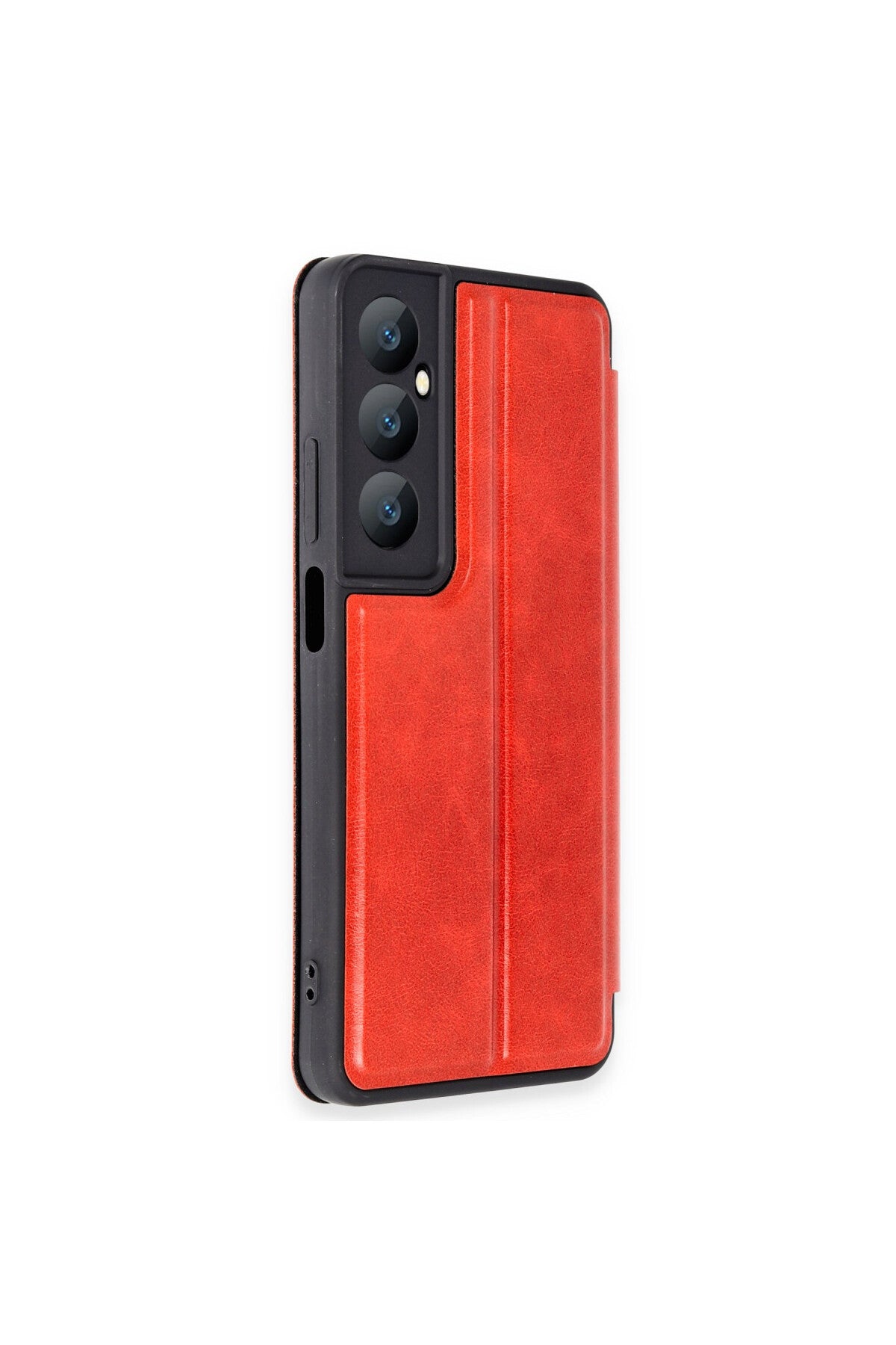 Realme C65 Uyumlu Kılıf Flip Cover - Kırmızı