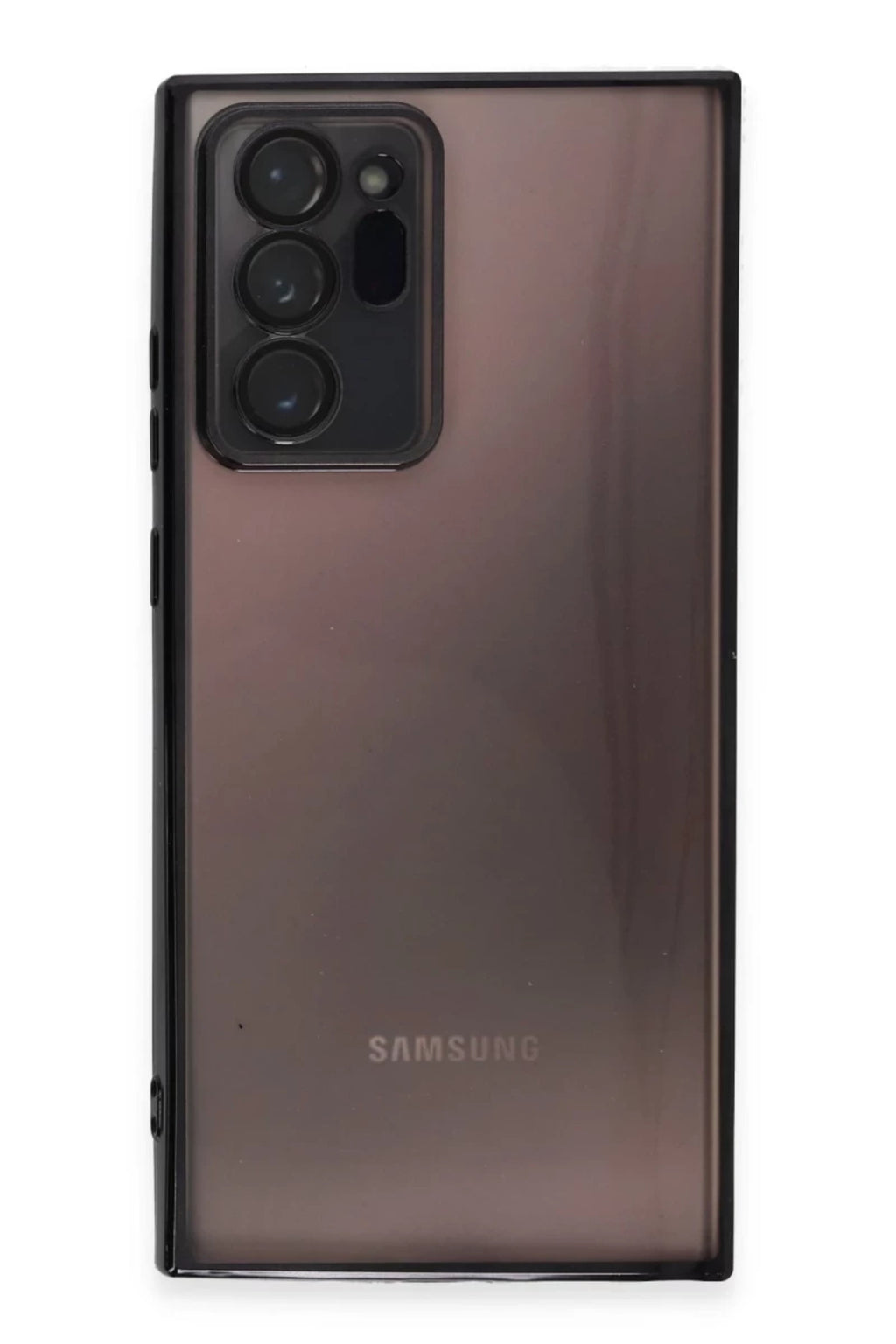 Samsung Galaxy Note 20 Ultra Uyumlu Kılıf Lensli Silikon - Siyah