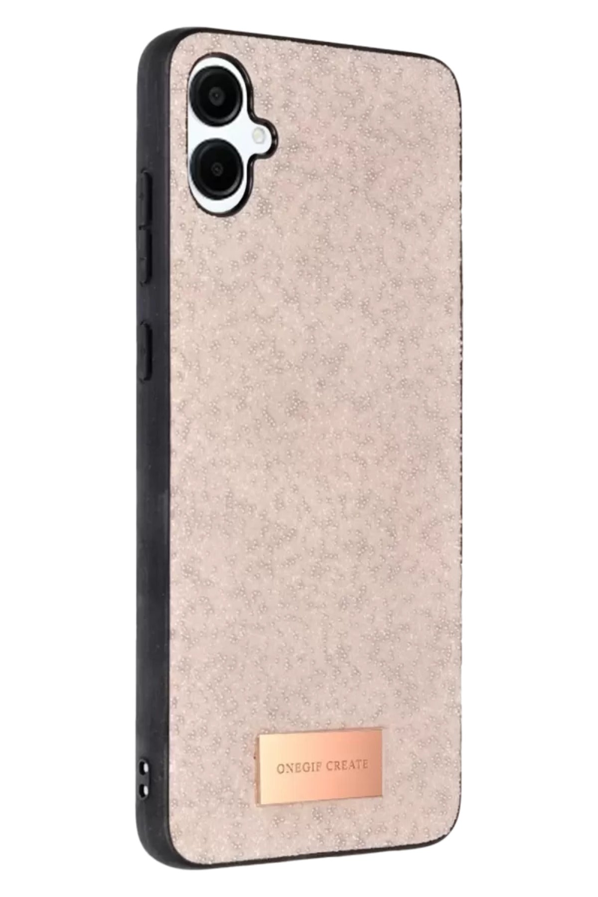 Onegif Samsung Galaxy A06 Uyumlu Bright Simli Kapak - Pembe