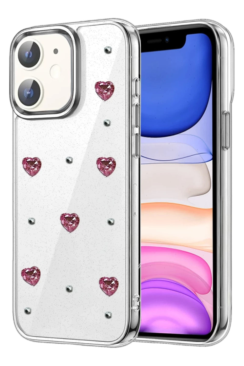 Apple iPhone 12 Uyumlu Fiyonk Desenli Kapak - Desen 3