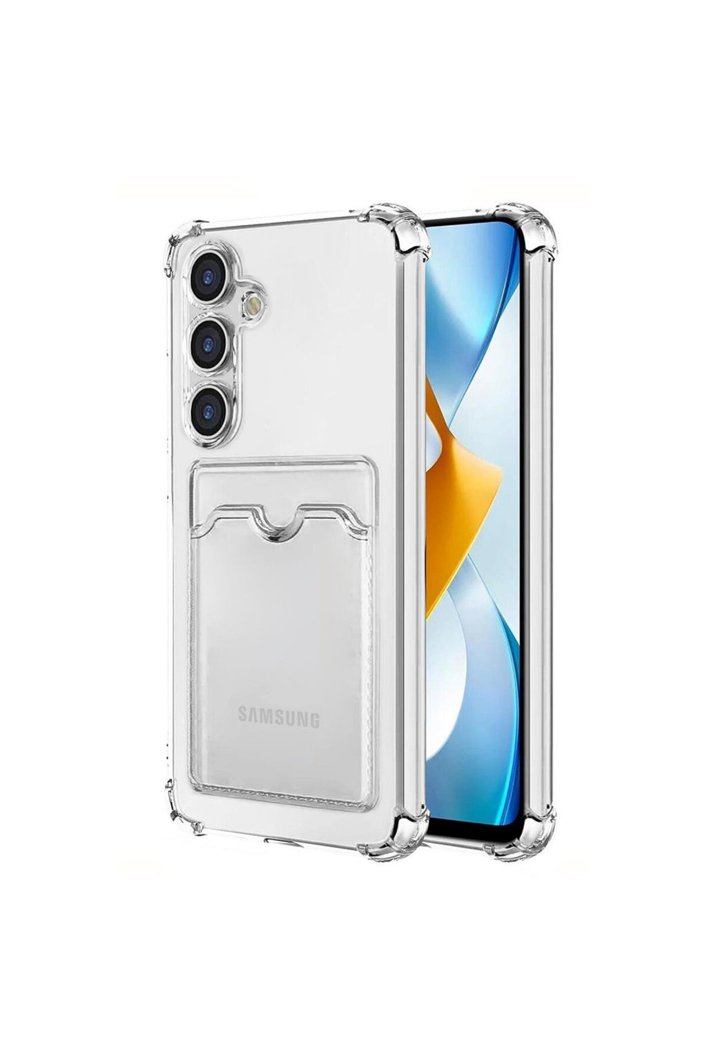 Samsung Galaxy S24 Uyumlu Kılıf Kart Şeffaf Silikon - Şeffaf