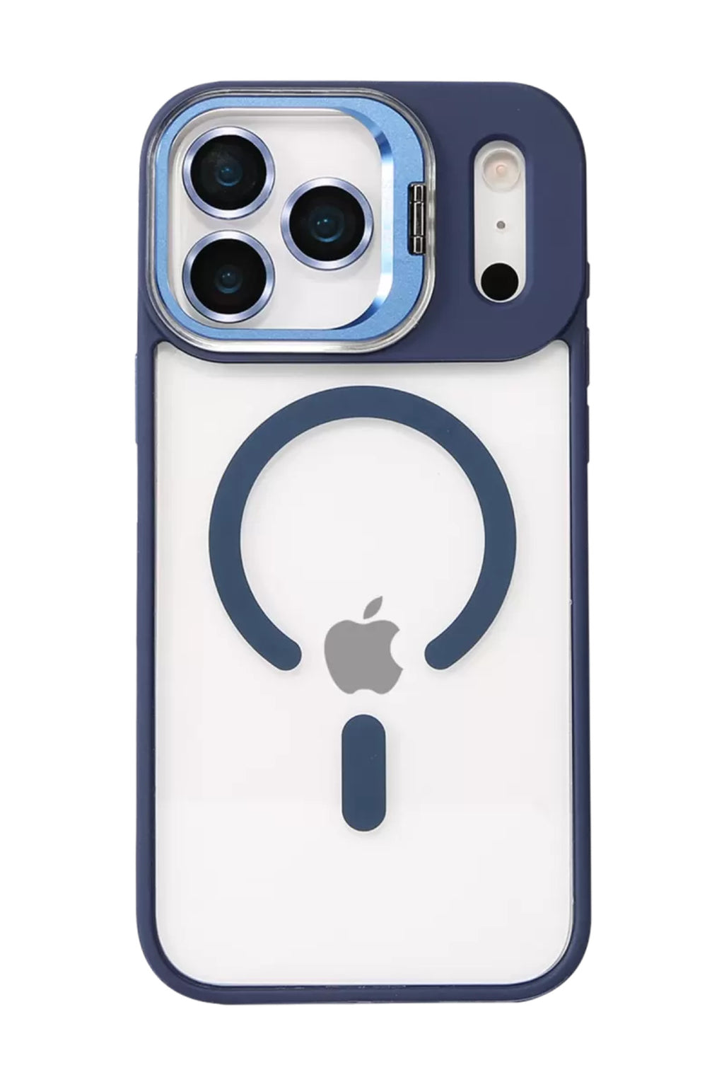 Joko Apple iPhone 17 Pro Max Uyumlu Remim Lensli Magsafe Standlı Kapak - Lacivert